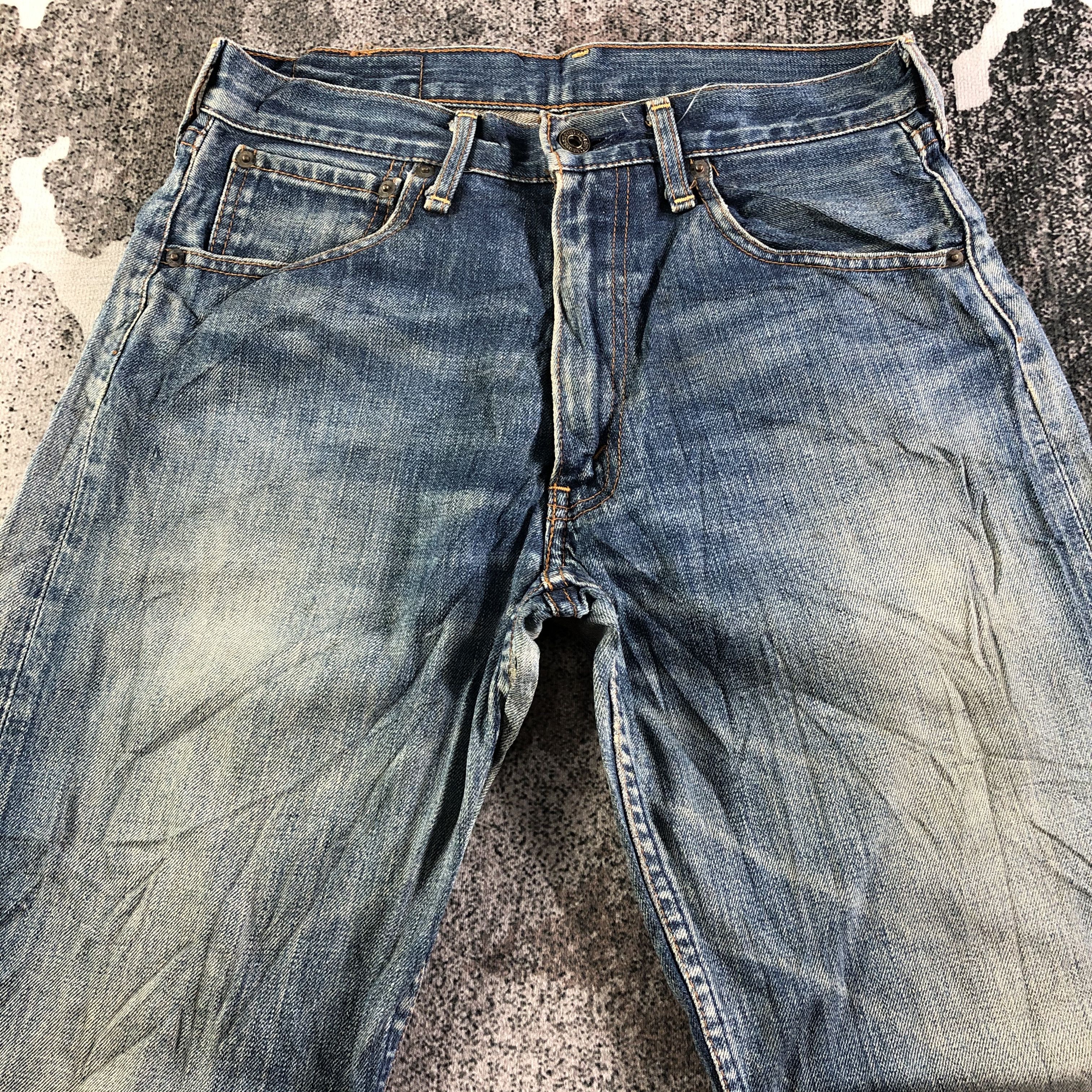 Levi's Vintage Levis 503 Jeans Faded Blue Denim KJ3118 Size US 29 - 3 Thumbnail
