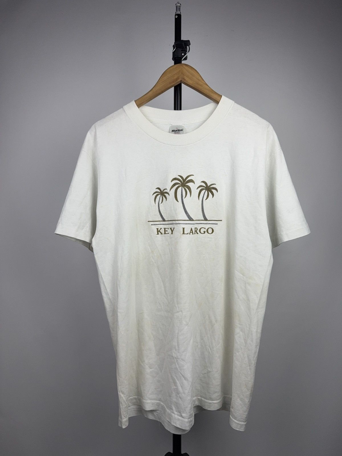 Vintage Vintage 90s Key Largo Palm Tree Graphic Tee Murina USA Size US L / EU 52-54 / 3 - 1 Thumbnail