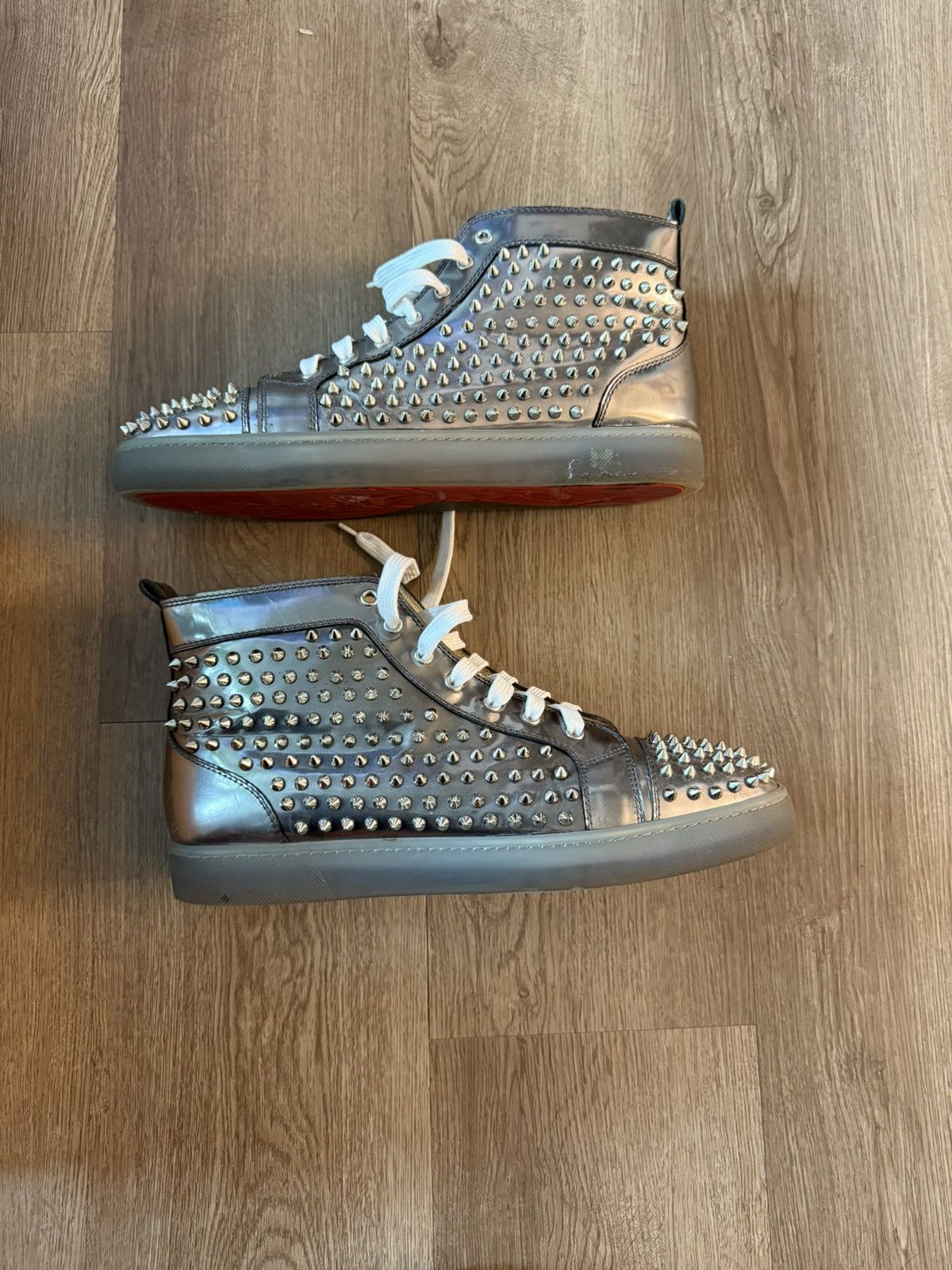 Christian Louboutin LOUIS FLAT ANTISPECCHIO/SPIKES Size US 11.5 / EU 44-45 - 2 Thumbnail