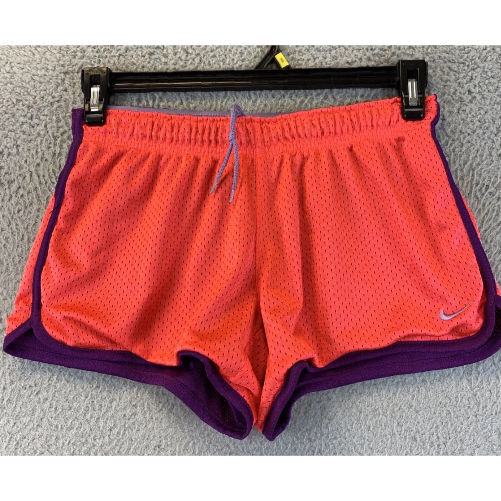 Nike NIKE Dri-Fit Running Shorts Womens Small Coral Hot 87-72 Activewear Elastic Waist Size 28" / US 6 / IT 42 - 2 Thumbnail