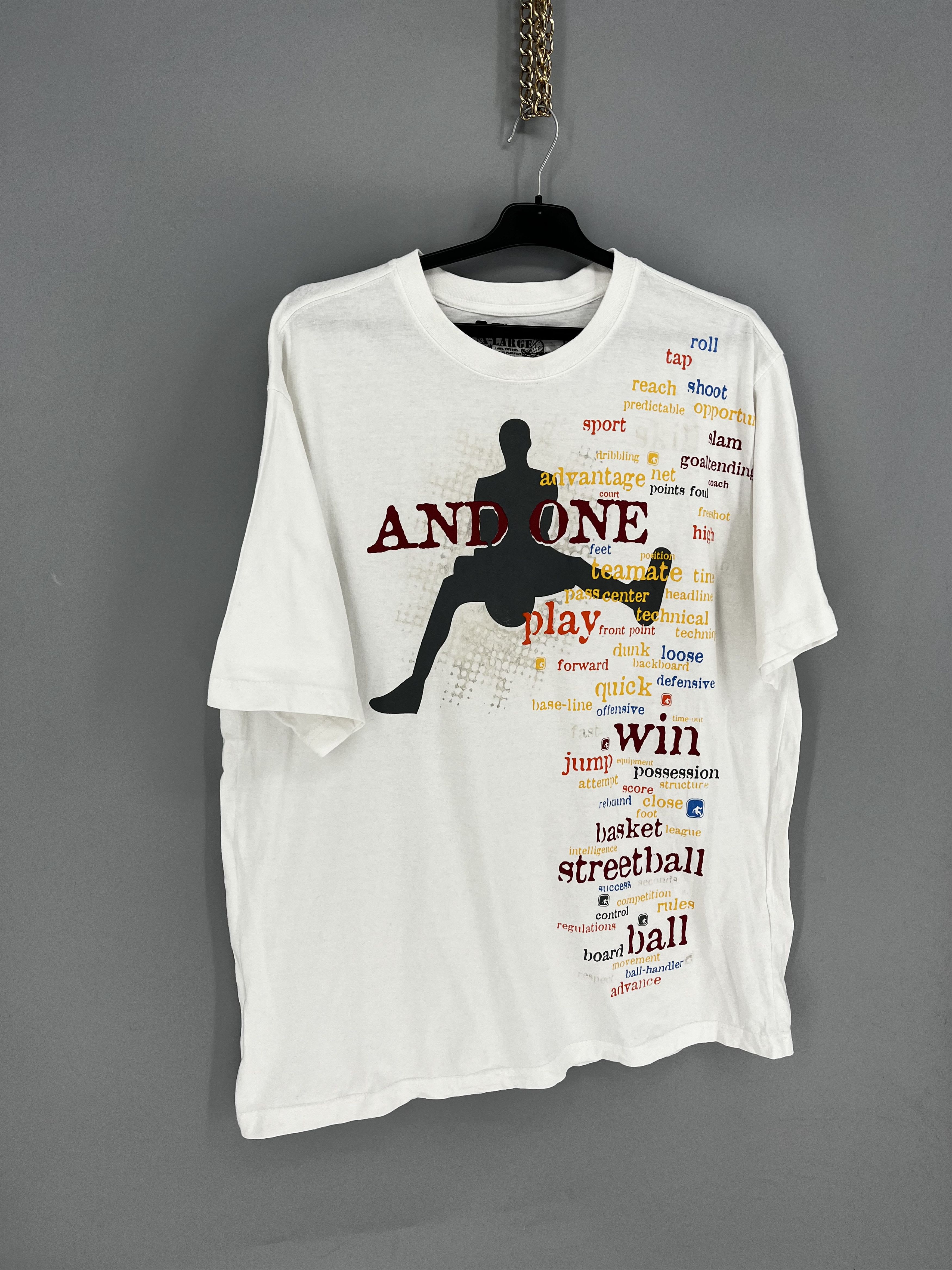 NBA And 1 One Basketball Graphic TShirt Men’s White Y2K 2000s Size US XL / EU 56 / 4 - 2 Thumbnail