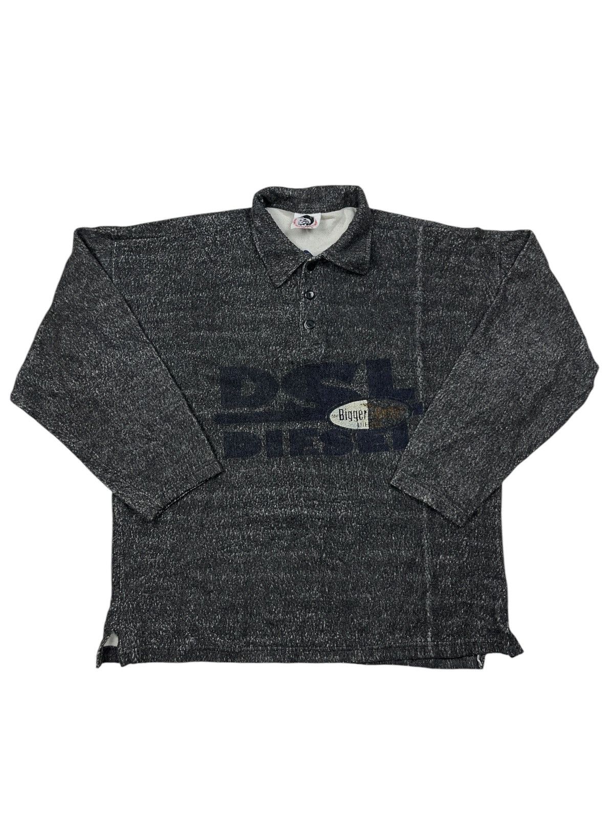Diesel × Vintage Vintage 90s Diesel Big Logo Lumber & Co. Worker Sweatshirt Size US XL / EU 56 / 4 - 1 Thumbnail