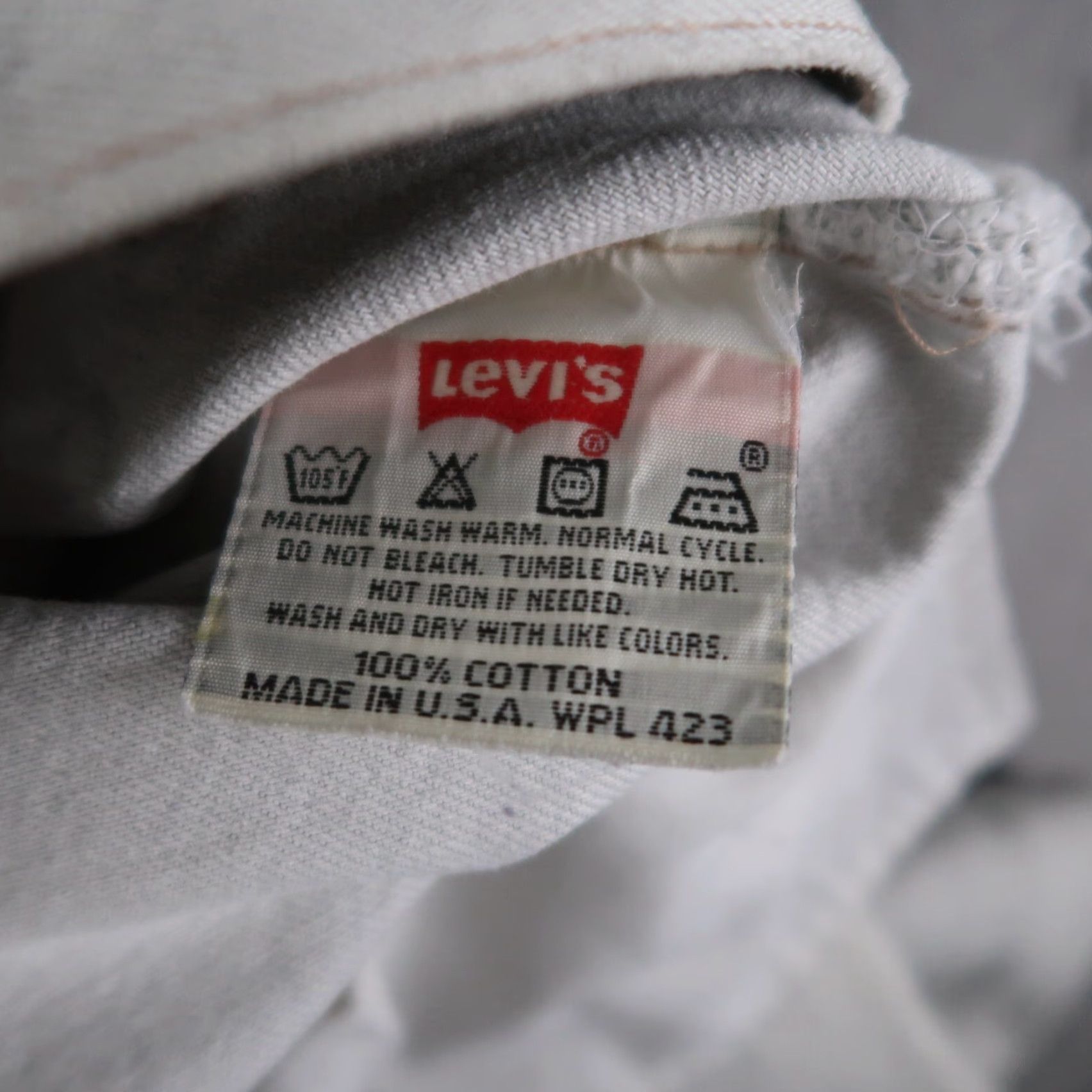 Levi's VINTAGE Levi's 501 Jeans Denim 38x30 Gray Mens USA 90s 5-Pocket Straight Regular Fit Cotton Button Closure Belt Loops Size US 38 / EU 54 - 6 Thumbnail