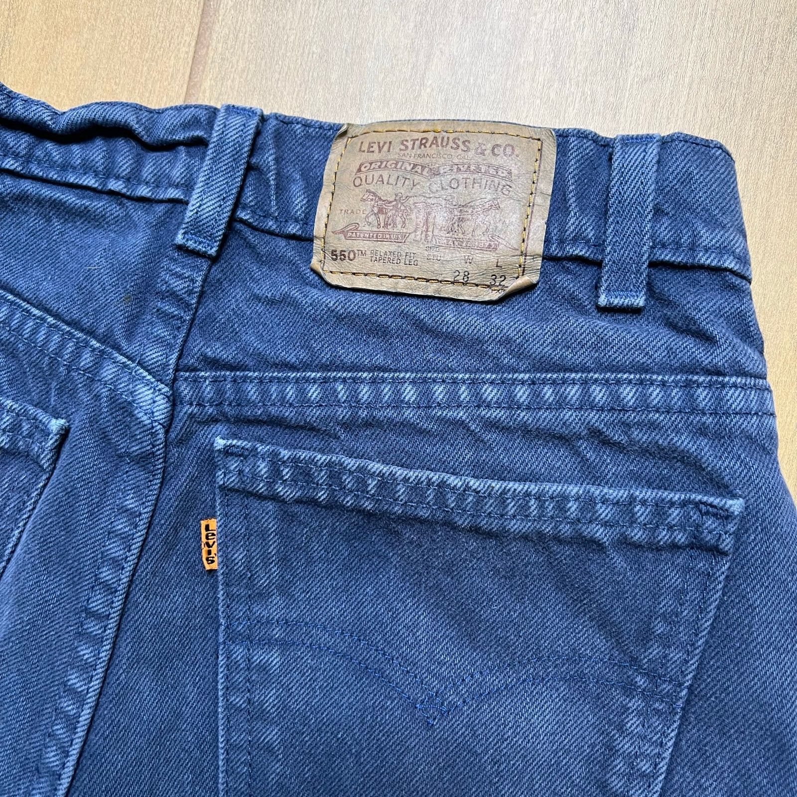 Levi's Vintage 90s Levi’s 550 Denim Cutoff Shorts W28 USA Made Size 27" / US 4 / IT 40 - 5 Thumbnail