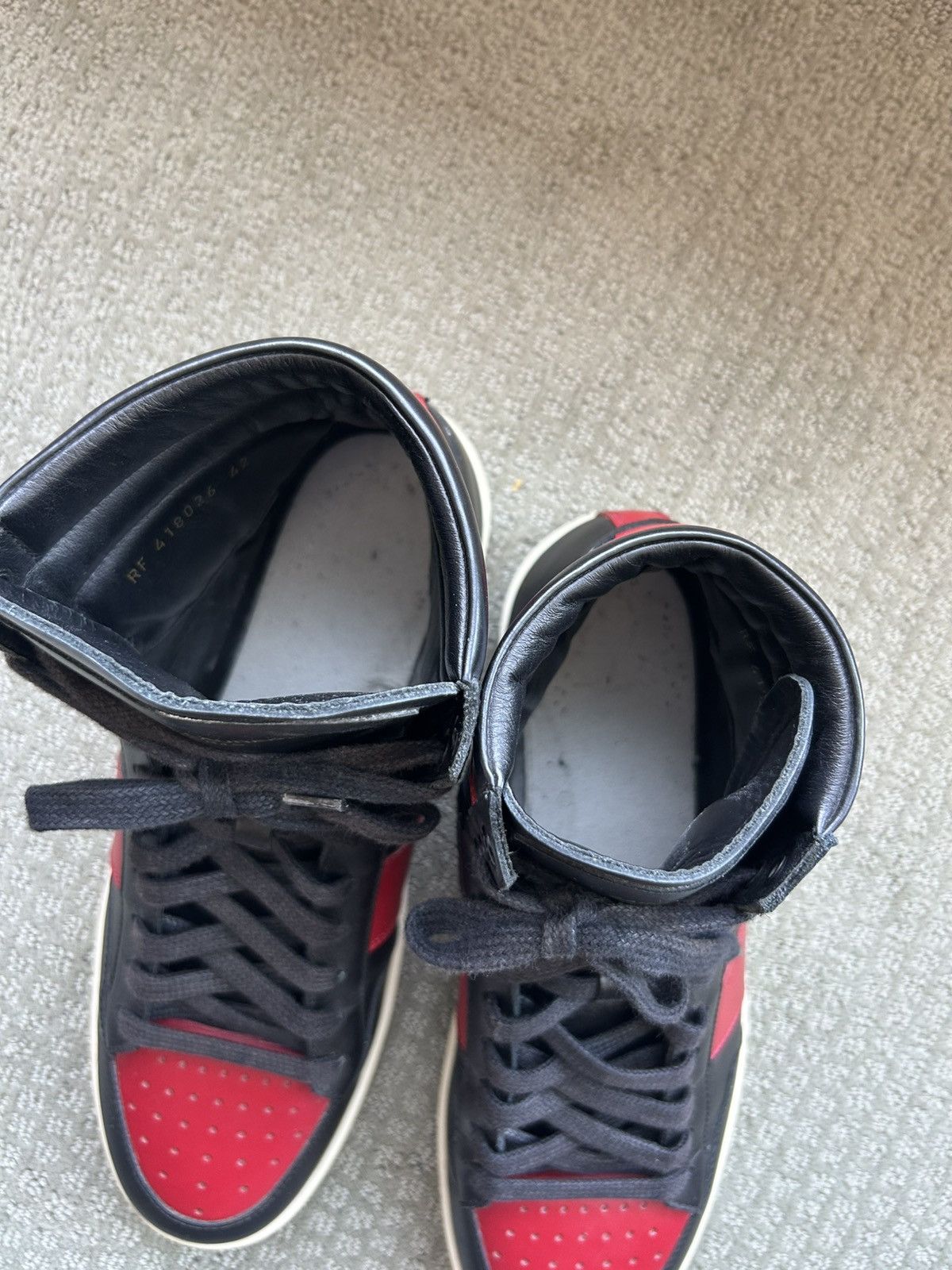 Saint Laurent Paris Saint Laurent SL10H Court Classic black Red High Top Size US 9 / EU 42 - 6 Thumbnail