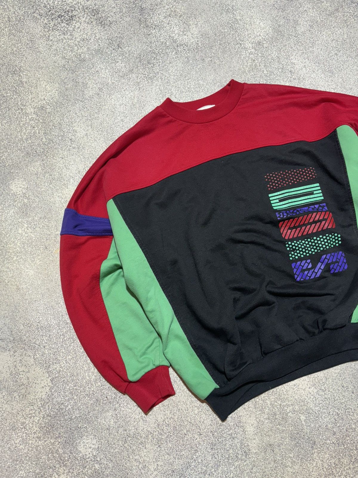 Adidas × Vintage Adidas Vintage Sweatshirt Multicolour Big Logo Y2K size M Size US M / EU 48-50 / 2 - 2 Thumbnail