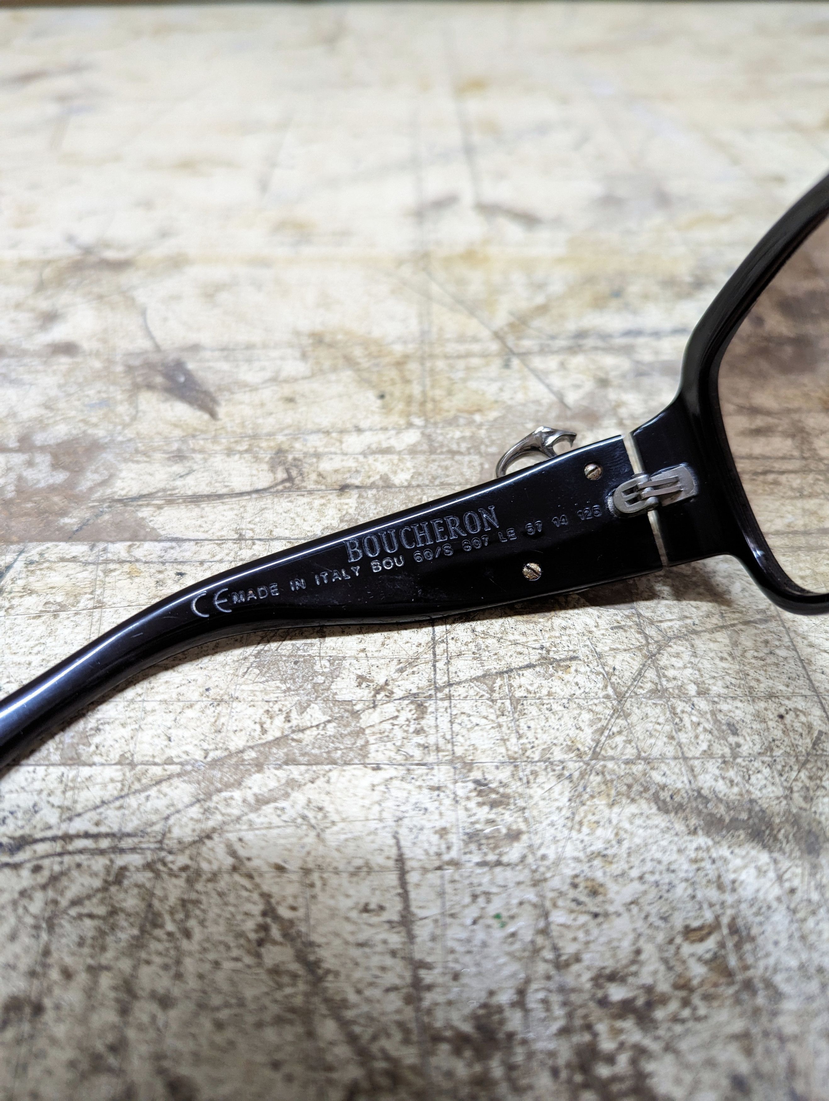 Designer Rare! 00s Boucheron Snake Logo Palladium Plated Sunglasses Size ONE SIZE - 9 Thumbnail