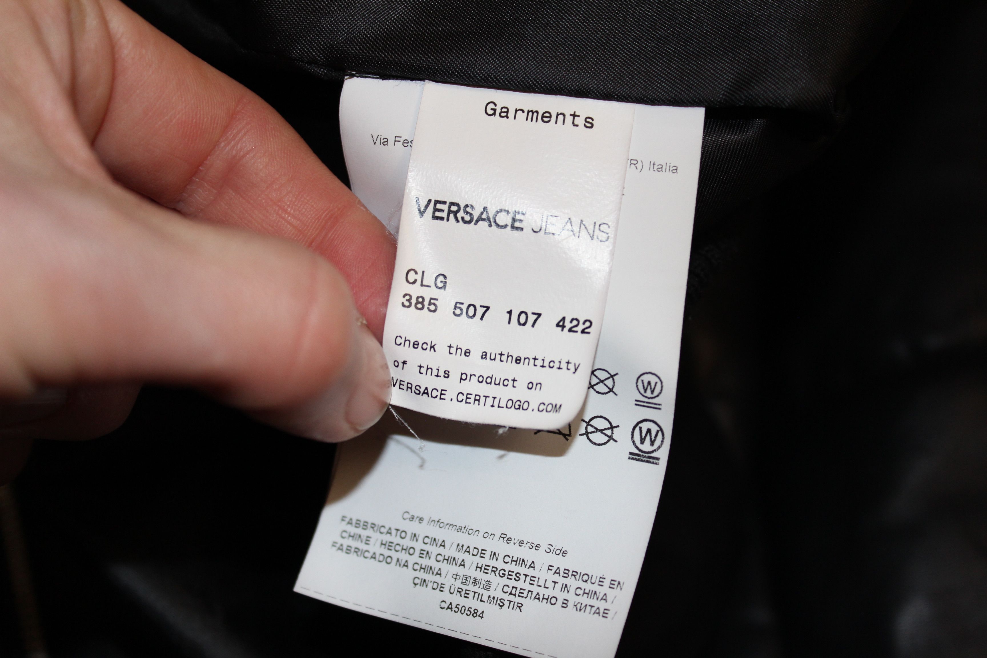 Versace Men's Versace Jeans Black Bomber Jacket Size M Size US M / EU 48-50 / 2 - 8 Thumbnail