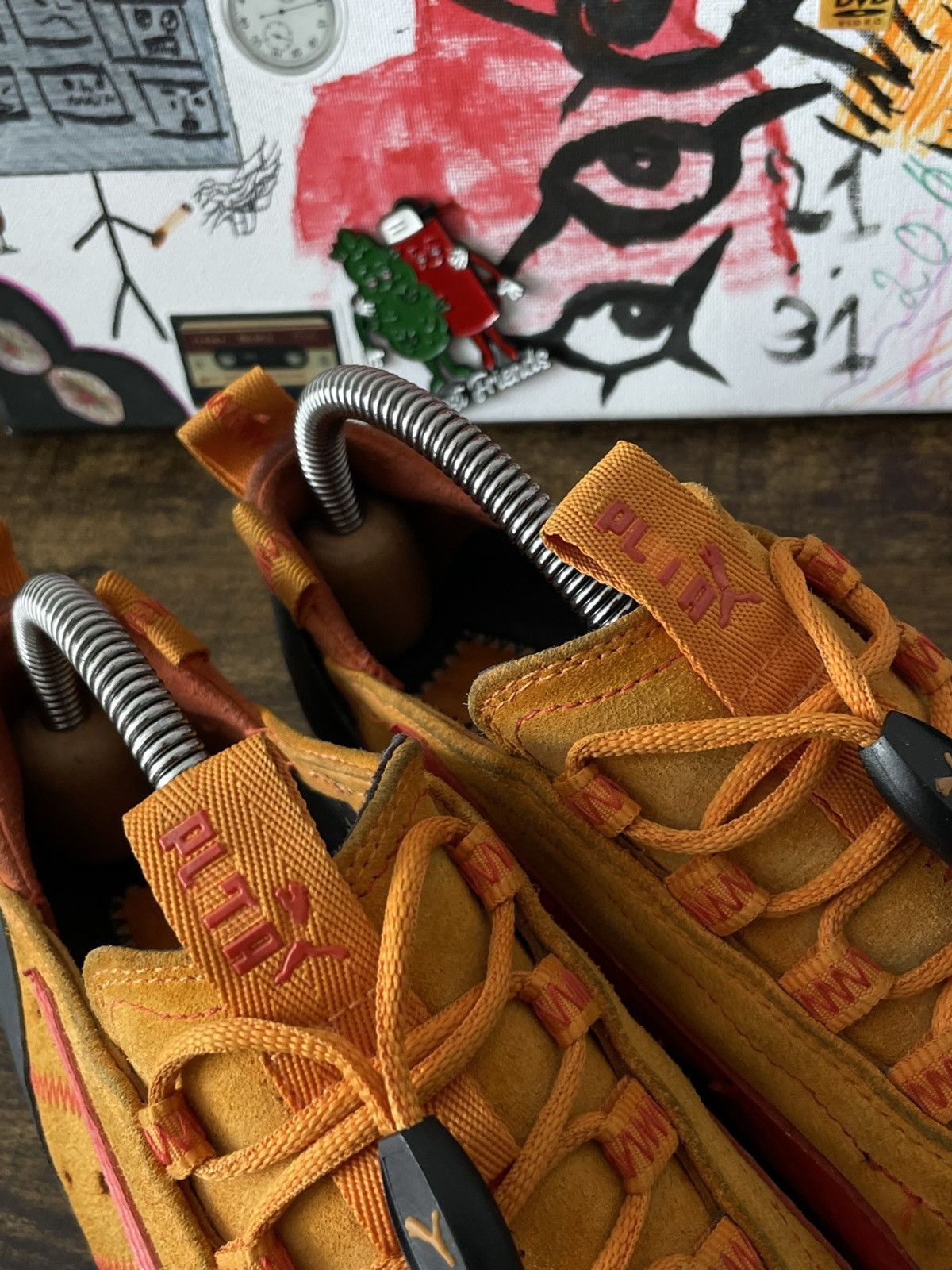 Puma Archive 00’s Puma Scrill Shoes Y2K Orange Japanese Style Size US 9 / IT 39 - 5 Thumbnail