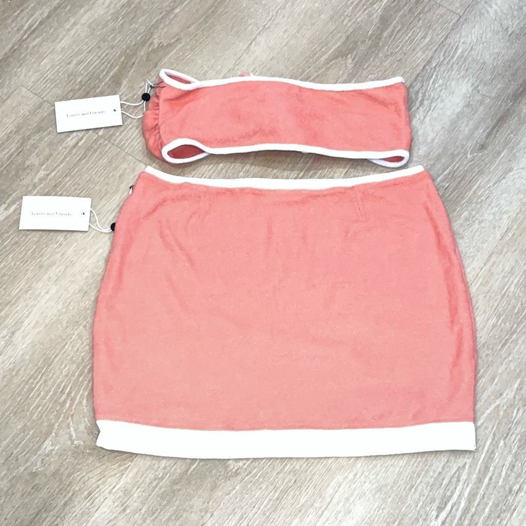 Soul Revolver Lovers + Friends Kalitta Top and Mini Skirt Outfit Terrycloth Set Women’s Medium Size M / US 6-8 / IT 42-44 - 7 Thumbnail