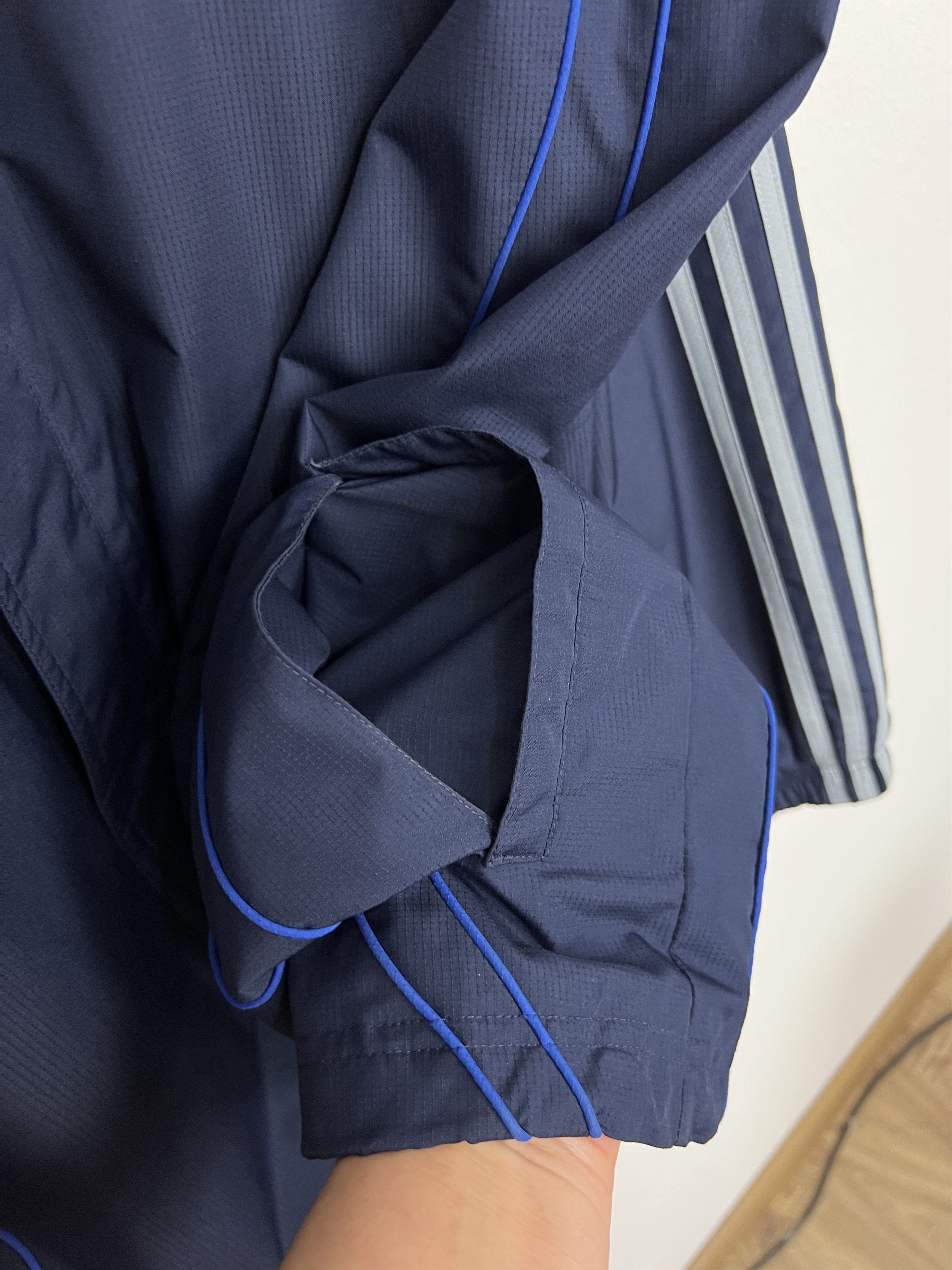 Adidas Vintage Chelsea Football Rain Hooded Jacket Soccer Track Top Size US XXL / EU 58 / 5 - 6 Thumbnail