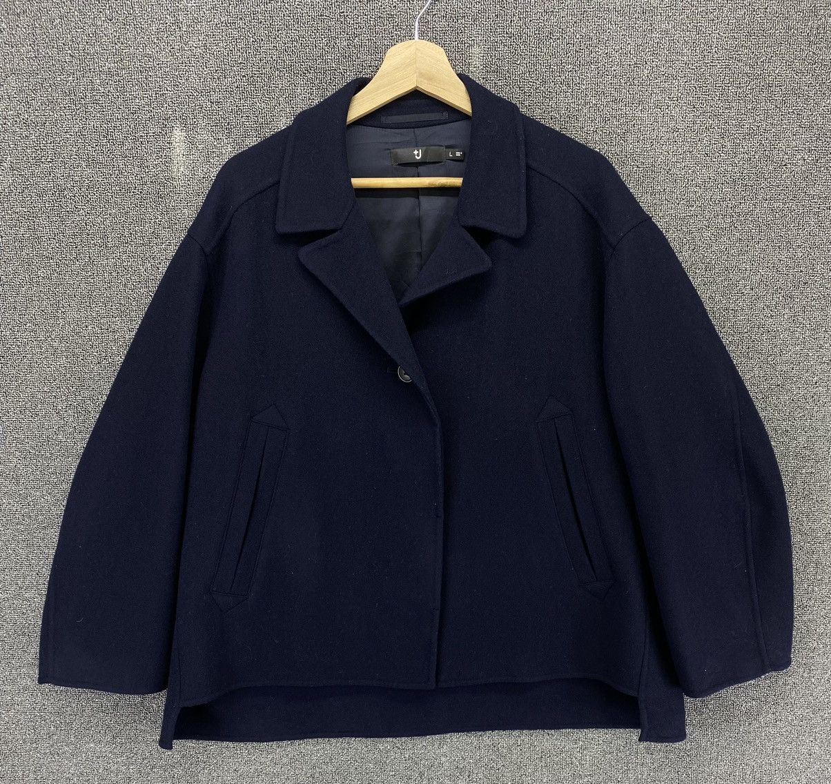 Jil Sander × Uniqlo Jill Sander x Uniqlo Beigi Wool Coat Jacket Size L / US 10 / IT 46 - 1 Thumbnail