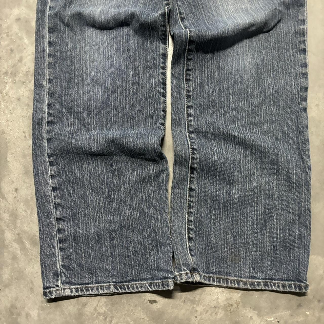 Japanese Brand × Vintage Crazy Vintage Y2K/2000s Grunge Dark Wash Denim Jeans! Size US 34 / EU 50 - 6 Thumbnail