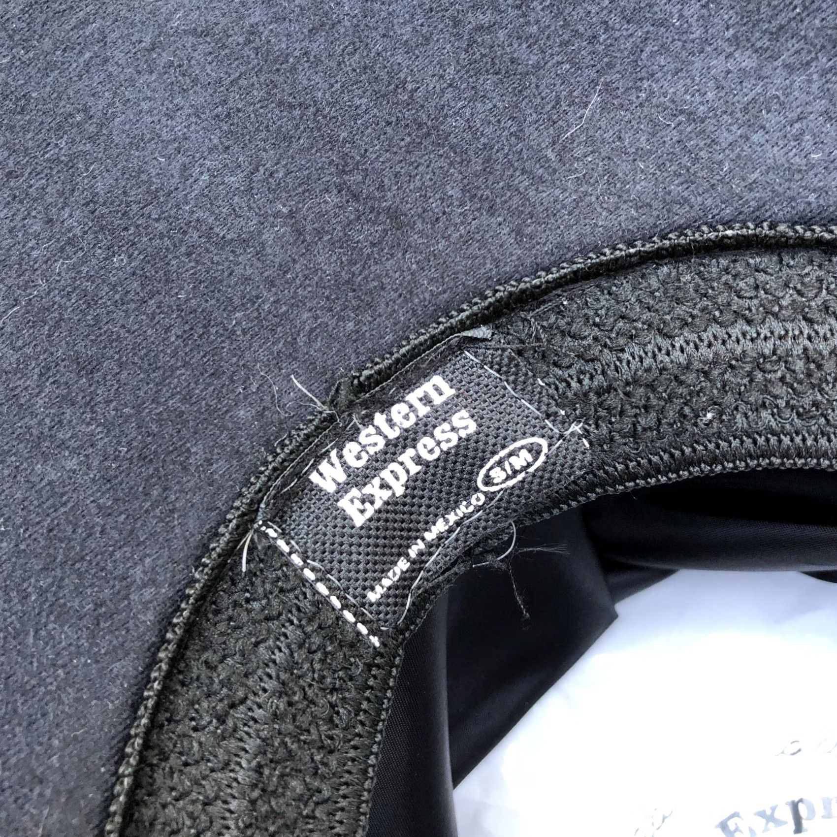 Express WESTERN EXPRESS Cowboy Felt Hat Men's M Black Wide Brim Cap Size ONE SIZE - 7 Thumbnail