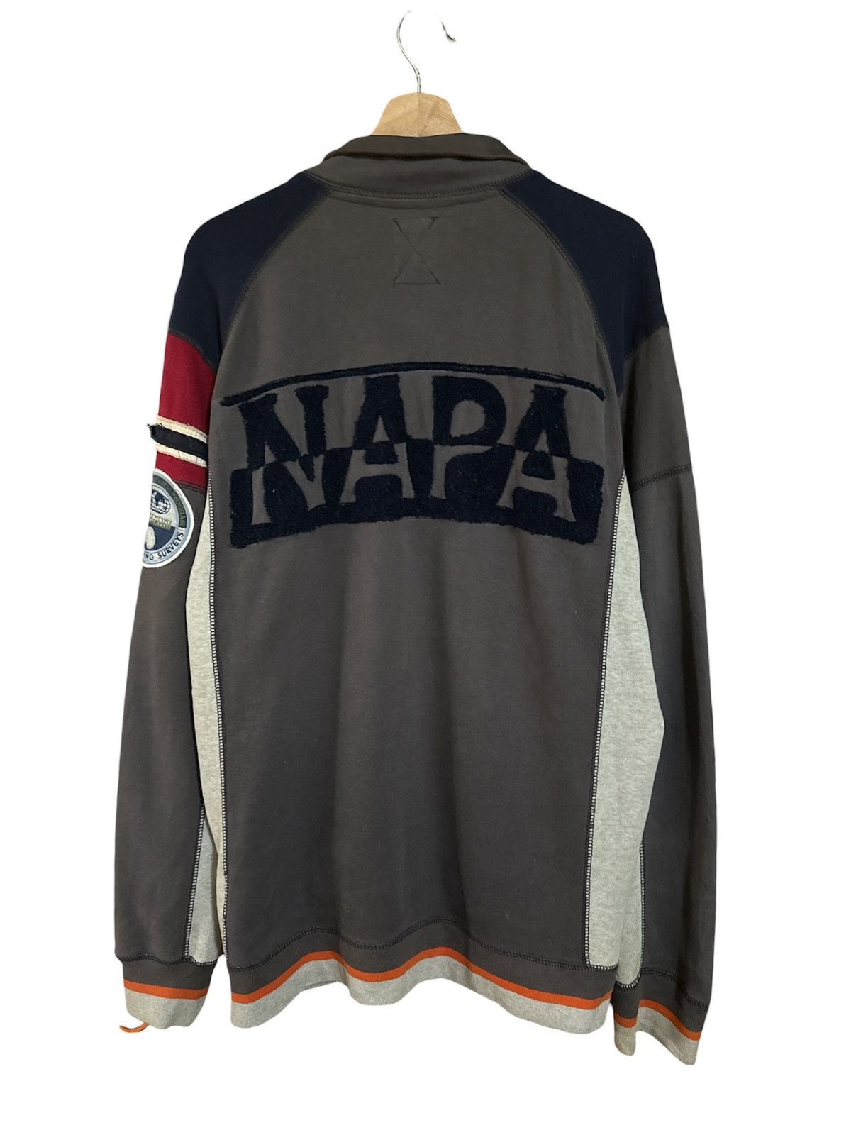 Napapijri Vintage Napapijri Zipper Sweatshirt Jacket Size US XL / EU 56 / 4 - 2 Thumbnail