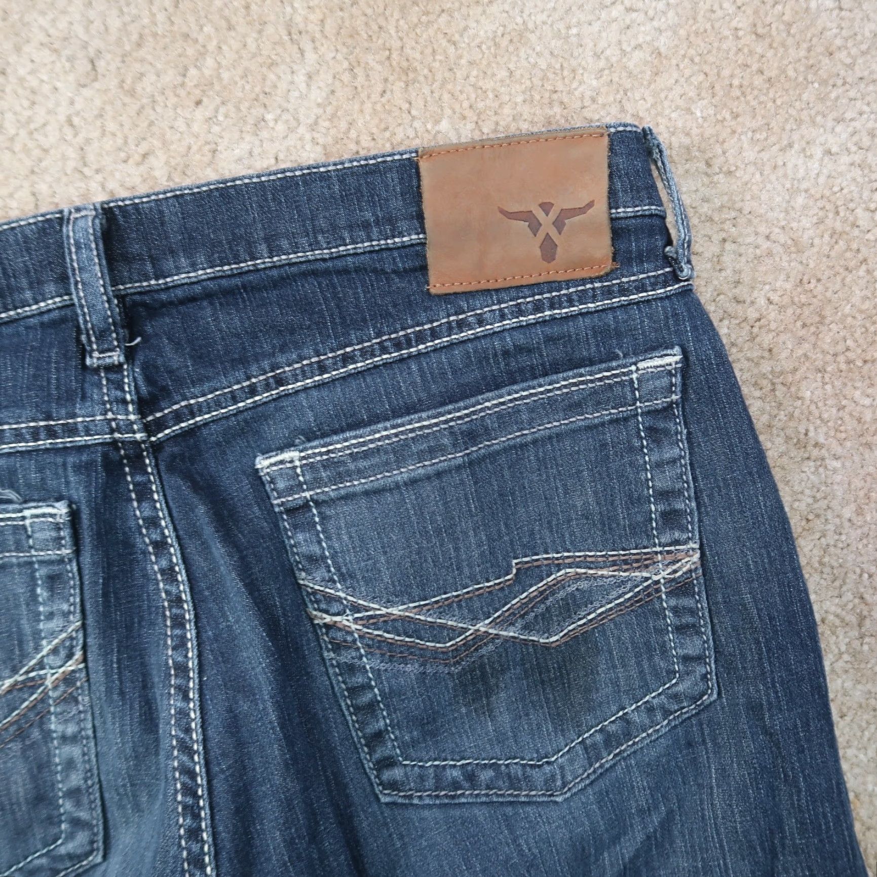 Wrangler Wrangler 20X Bootcut Jeans Men 34x32 Denim Blue Relaxed 5-Pocket Wrangler 20X Cowboy Western Size US 34 / EU 50 - 5 Thumbnail