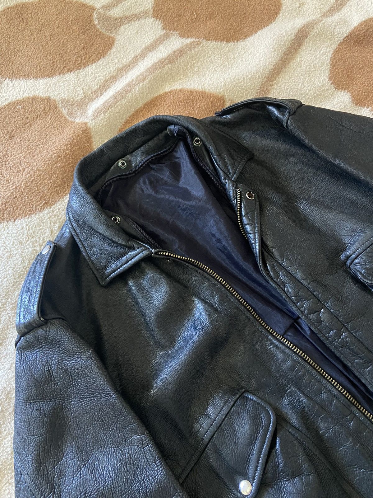 Genuine Leather Vintage leather bomber Size US L / EU 52-54 / 3 - 7 Thumbnail