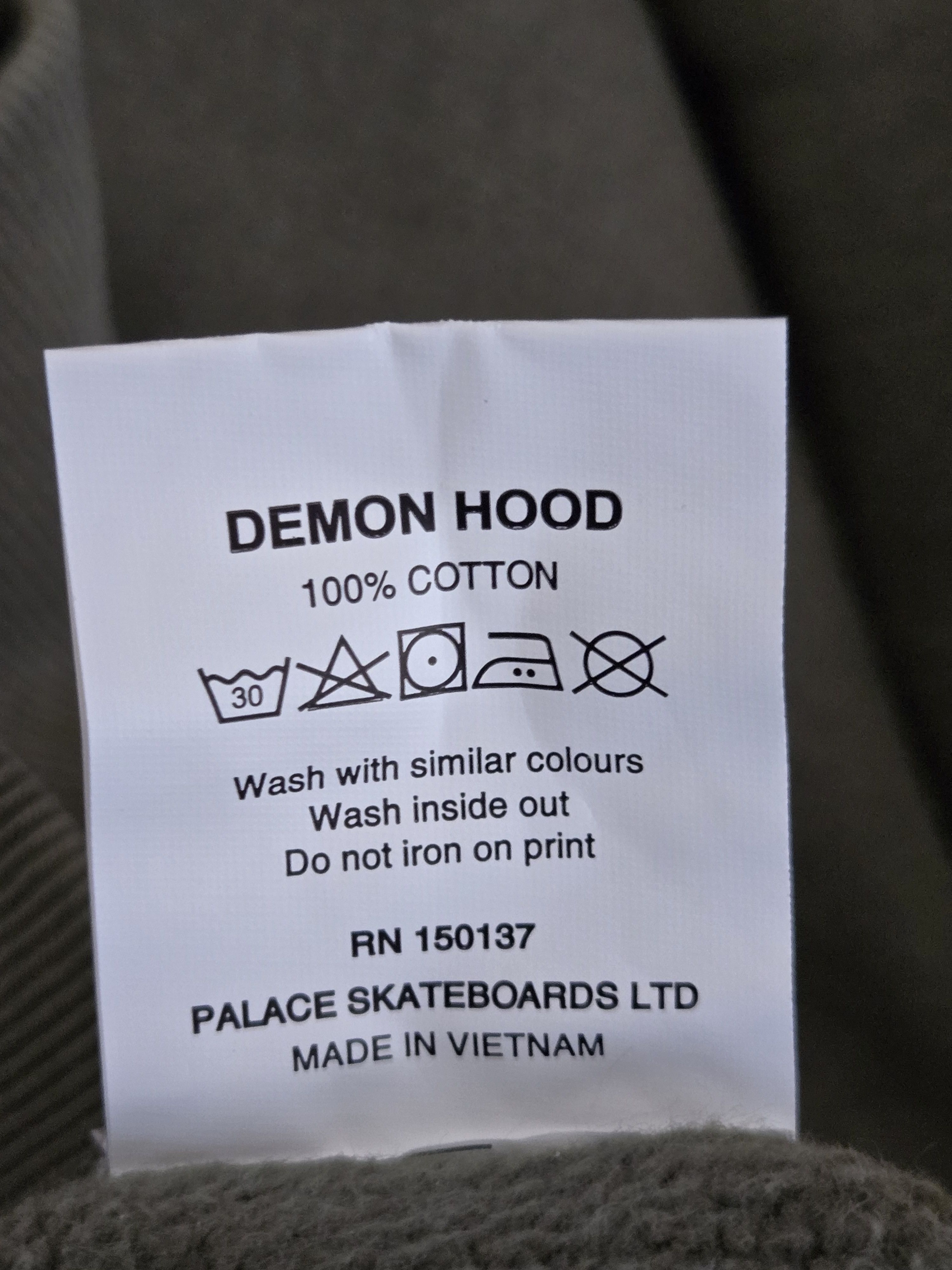 Palace Palace Demon Hood Size Large color Green Pullover FW 23 Size US L / EU 52-54 / 3 - 4 Thumbnail