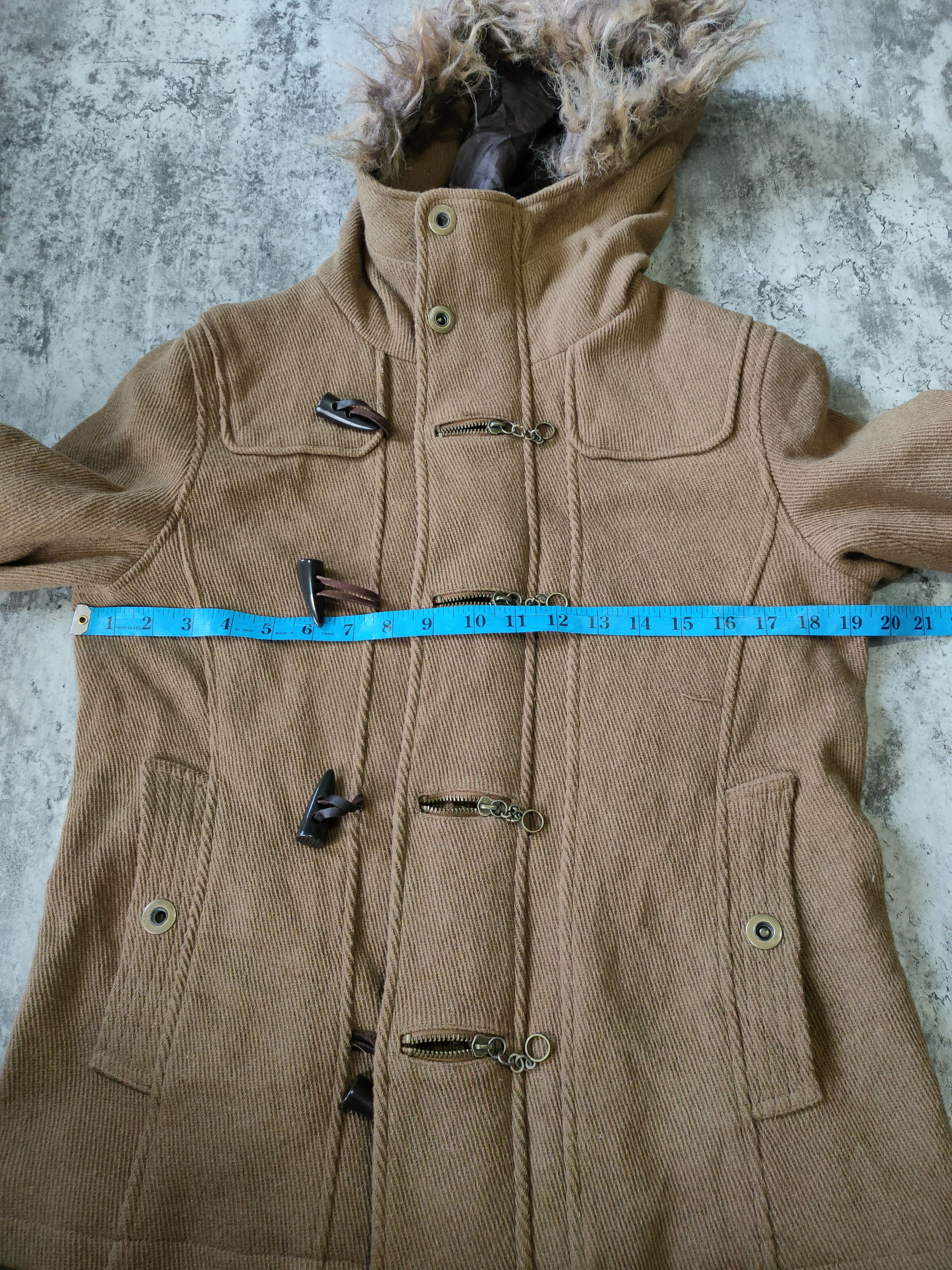 Semantic Design duffle jacket fur hoodie