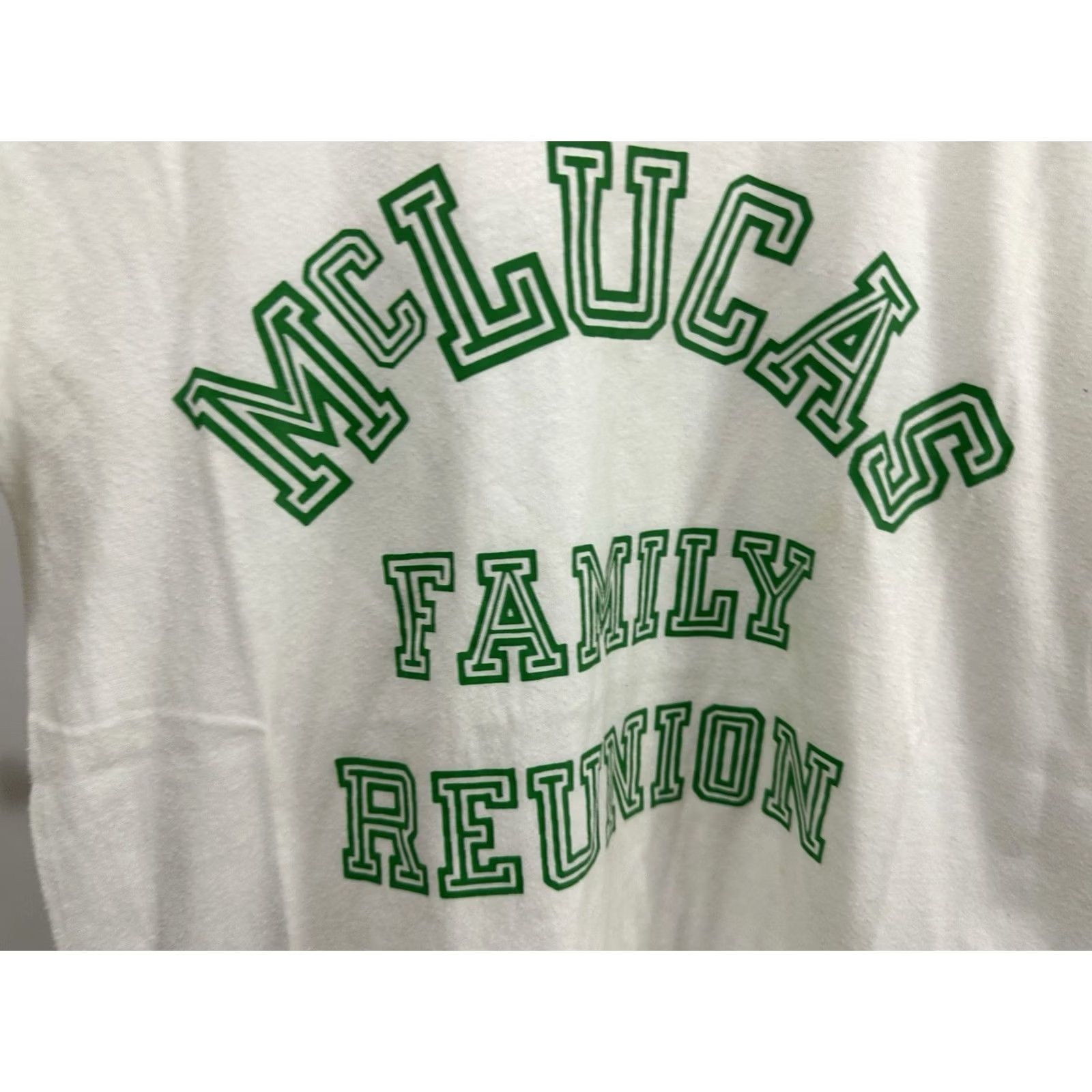 Vintage 5050 TG 80s McLucas Family Reunion Paper Thin T-Shirt Size M White Mens Short Sleeve Shirt Size US M / EU 48-50 / 2 - 3 Thumbnail