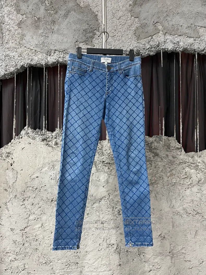 Chanel Chanel Diamond check jeans Size 42" / US 20 - 1 Thumbnail