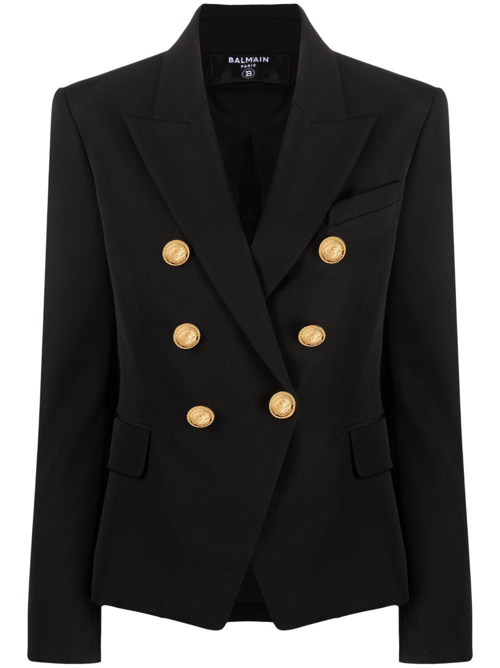 Balmain WOOL DOUBLE-BREASTED JACKET Size S / US 4 / IT 40 - 1 Thumbnail