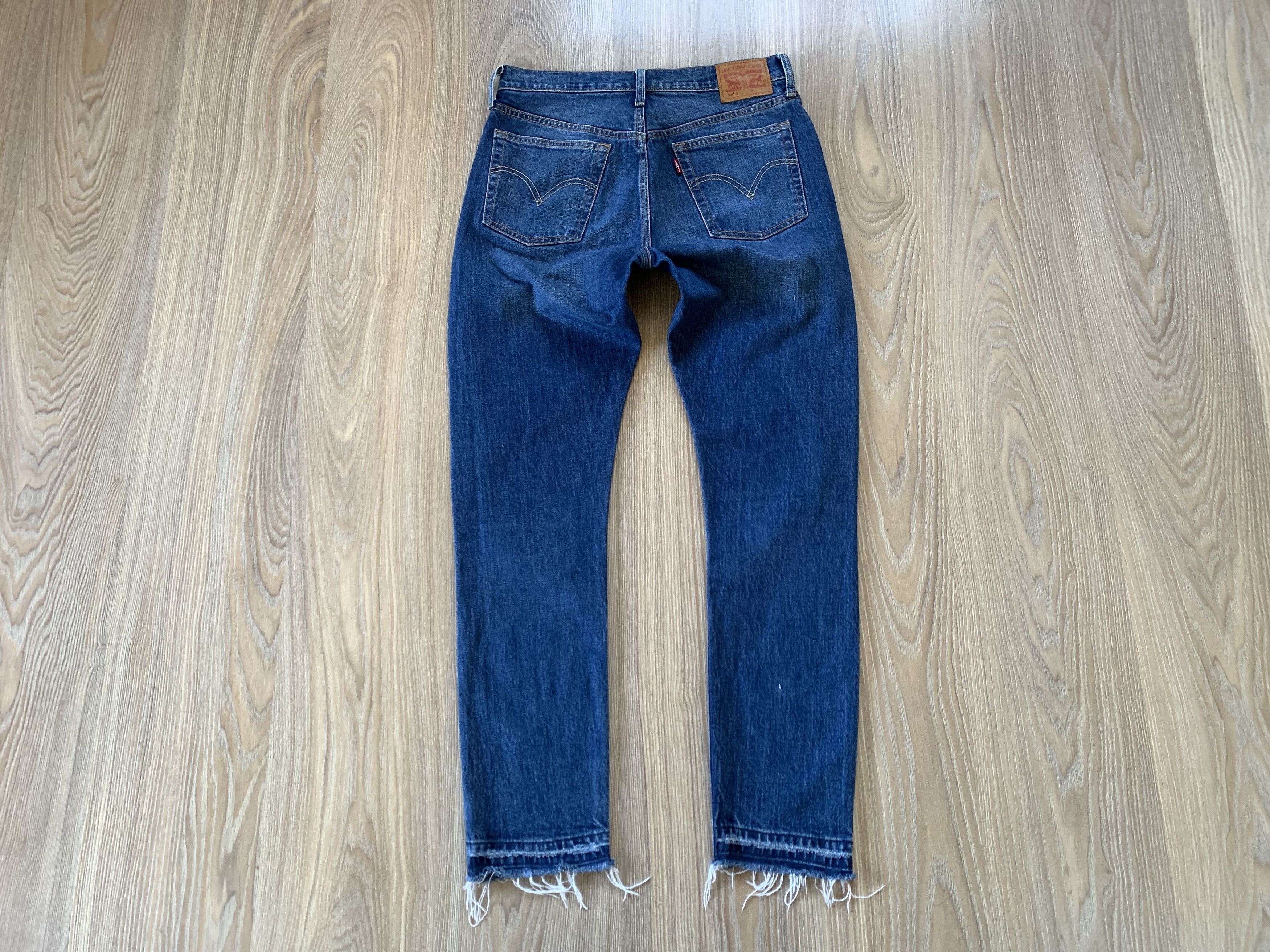 Levi's Women’s Levis 501 Blue Denim Jeans Size 28" / US 6 / IT 42 - 7 Thumbnail