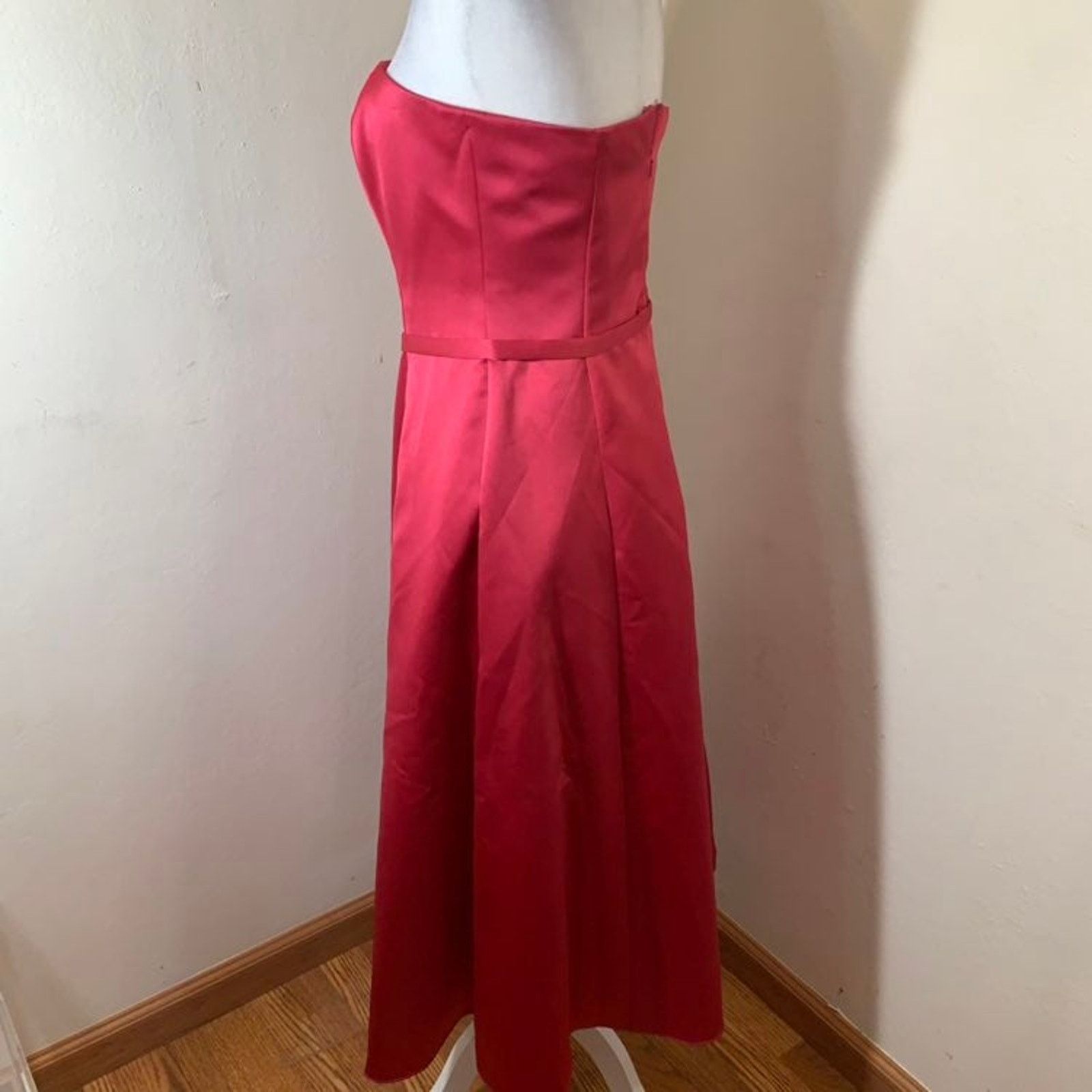 Other Michaelangelo Pink Satin Long Dress size 8 Size M / US 6-8 / IT 42-44 - 2 Thumbnail