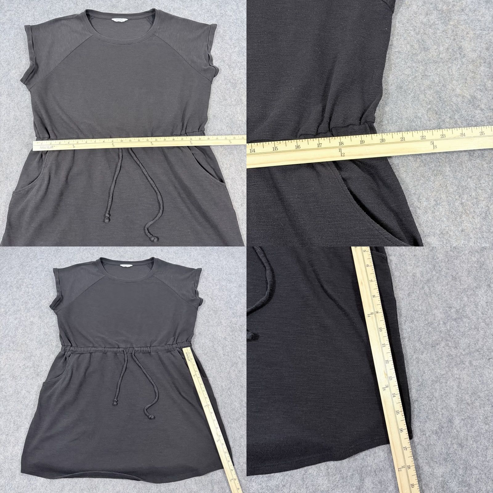 Nine West Nine West Casual Pocket Cinch Waist Drawstring Dress Fits Women's Size XXL Black Size XXL / US 16-18 / IT 52-54 - 9 Thumbnail