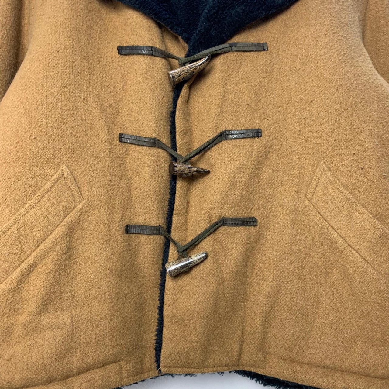 Hysteric Glamour Vintage Hysteric Glamour Toggle Jacket Wool Hoodie Size US L / EU 52-54 / 3 - 6 Thumbnail
