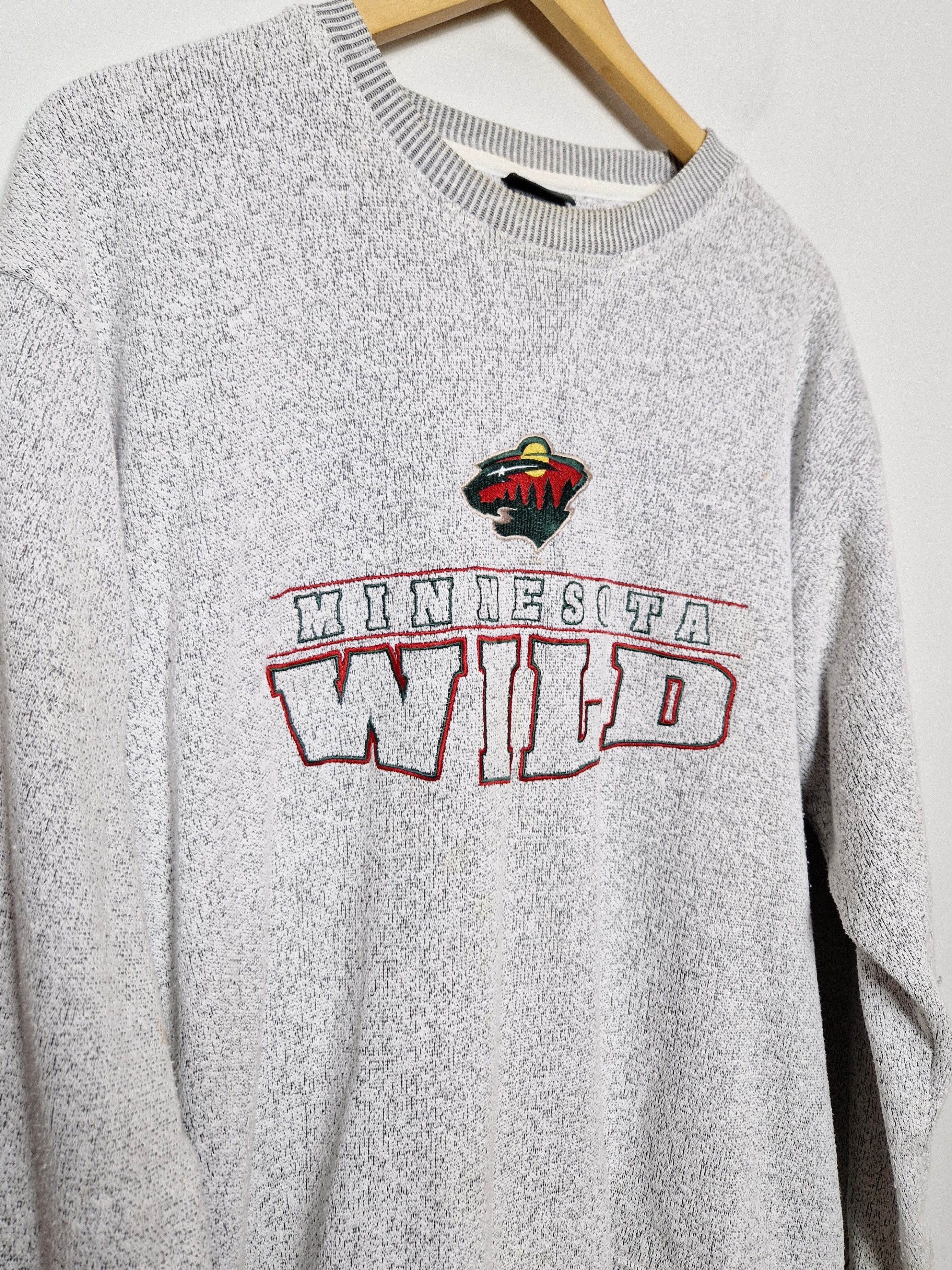 NHL × Vintage NHL Minnesota Wilds sweatshirt nba nfl usa america Size US L / EU 52-54 / 3 - 4 Thumbnail