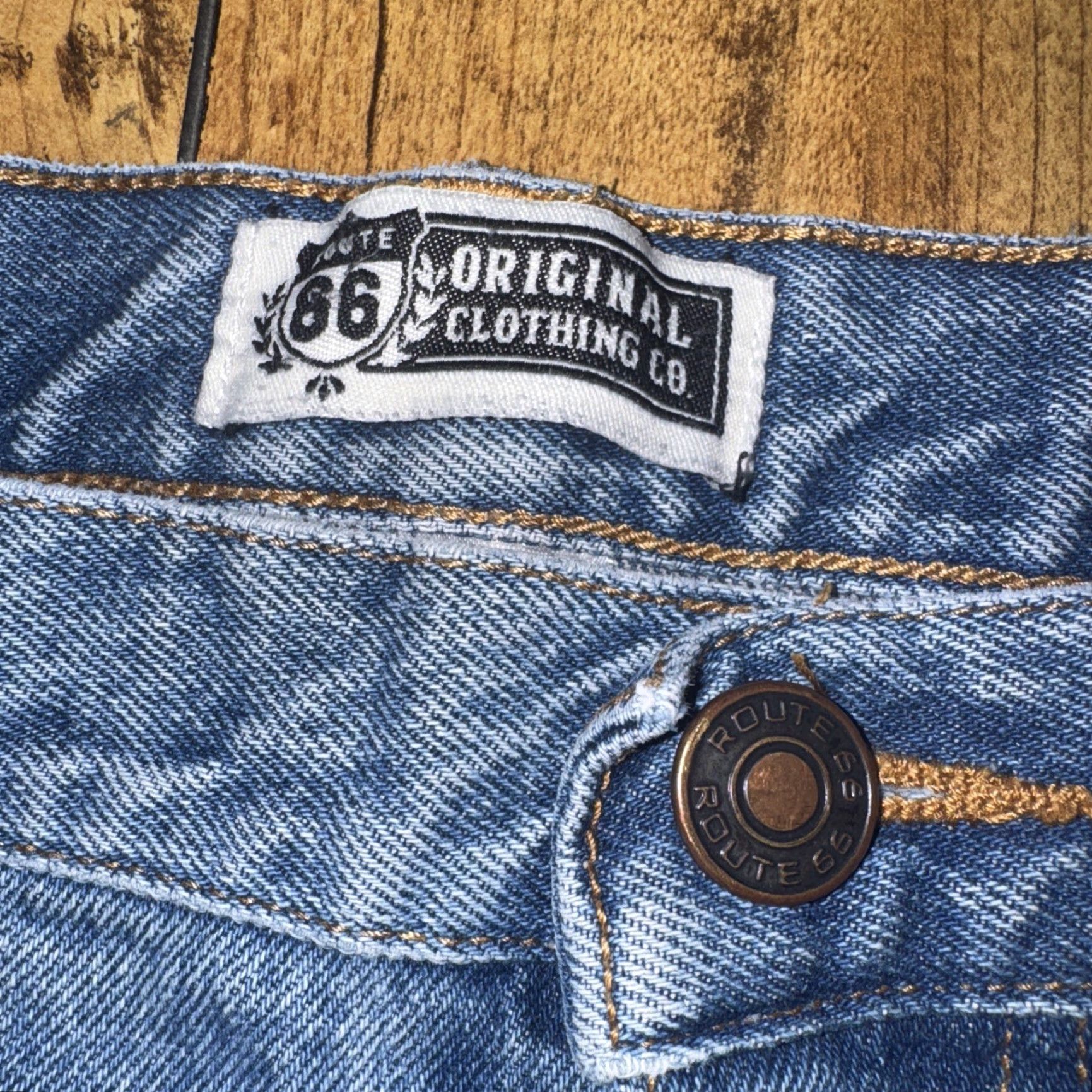 Route 66 VINTAGE Route 66 Jorts Men’s 38 Blue Distressed Paint Workwear Jeans Shorts Regular Mens Size US 38 / EU 54 - 4 Thumbnail
