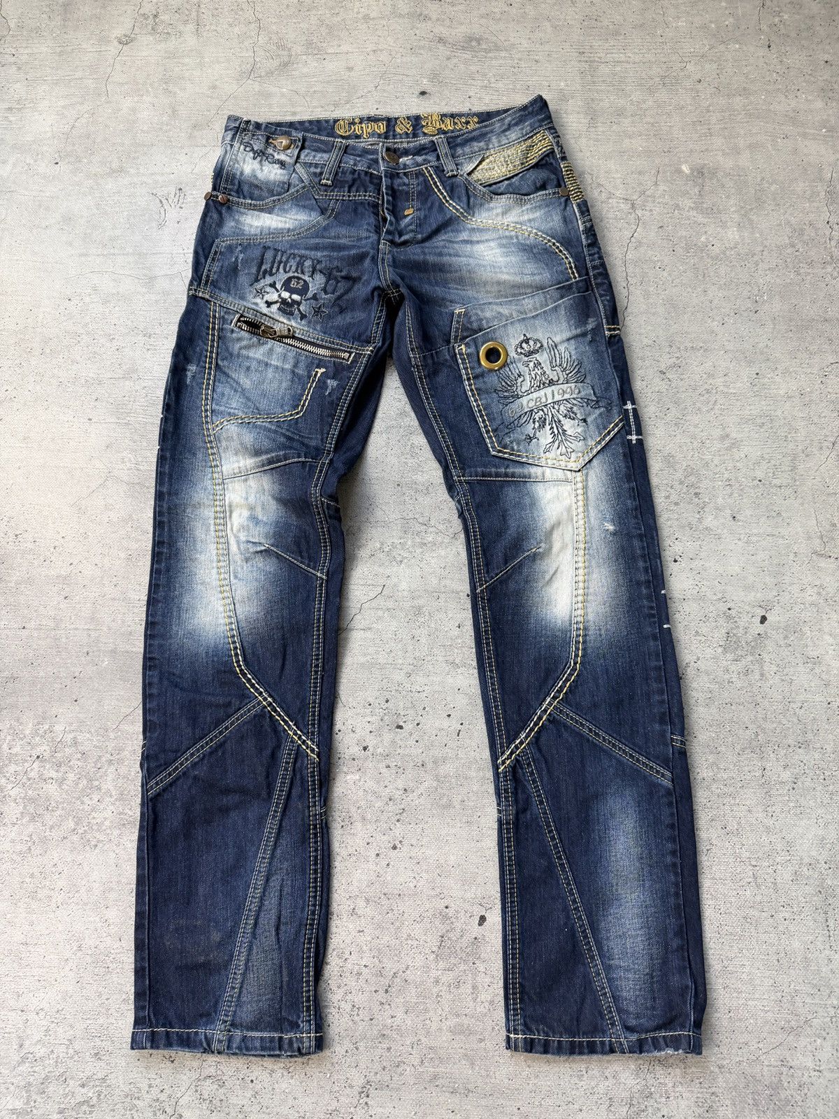 Japanese Brand Avant Garde Cipo Baxx Jeans Dragons Japanese Style Denim Size US 31 - 3 Thumbnail