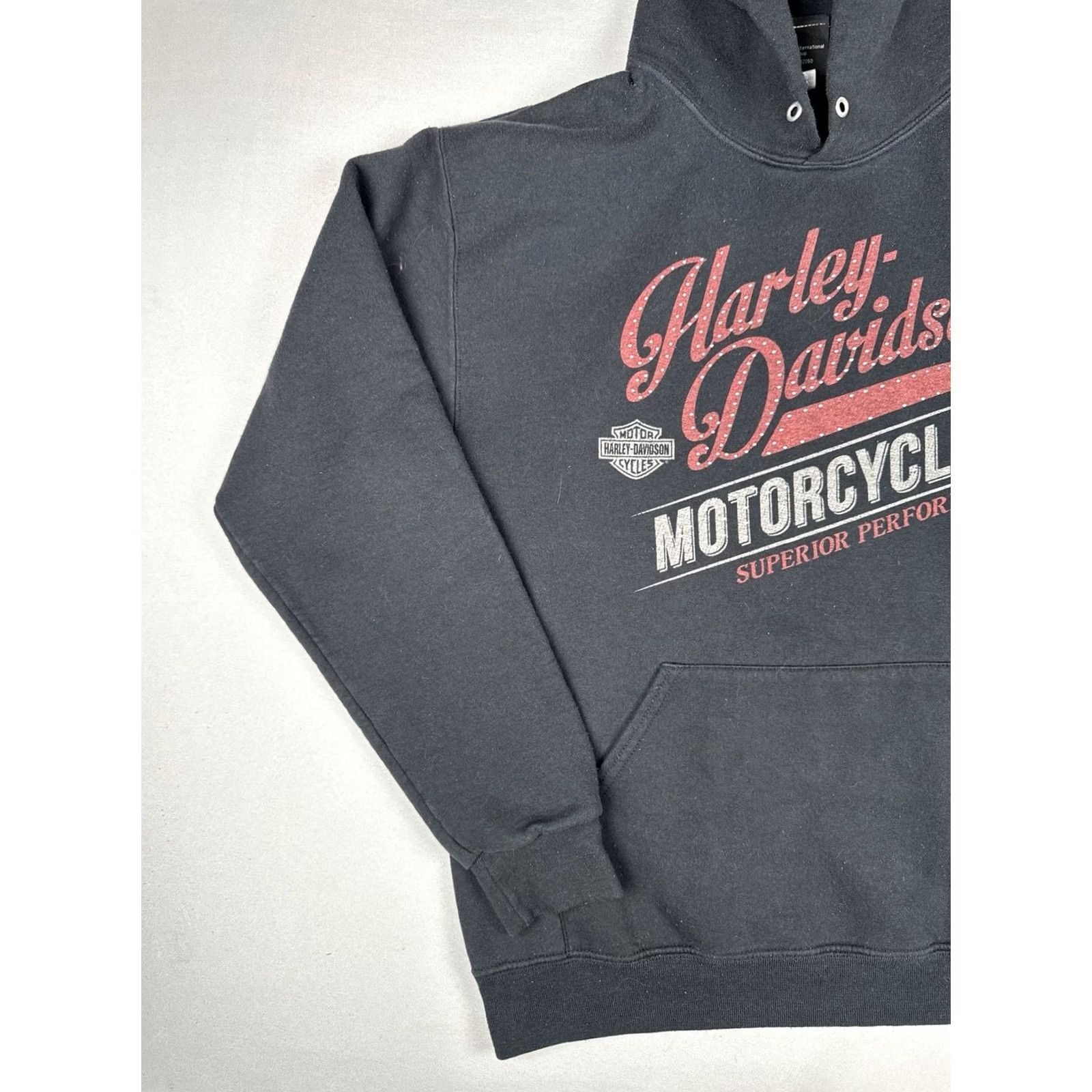 Harley Davidson VINTAGE Harley-Davidson Hoodie Eagle Biker Pullover Mens M Black Size US M / EU 48-50 / 2 - 2 Thumbnail