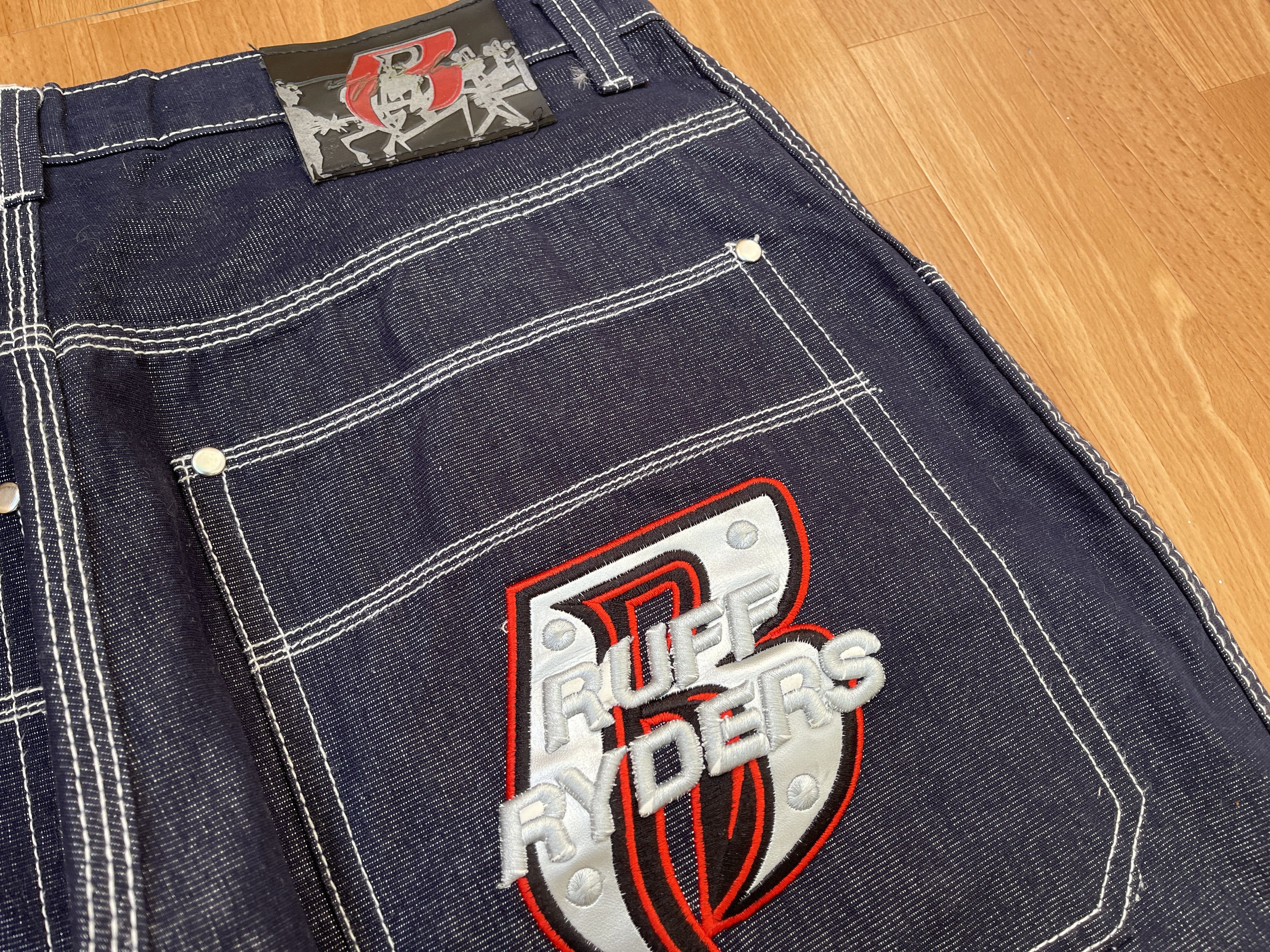 Ruff Ryders Ruff Ryders jeans, vintage baggy jeans 90s hip hop skater 34 Size US 34 / EU 50 - 4 Thumbnail