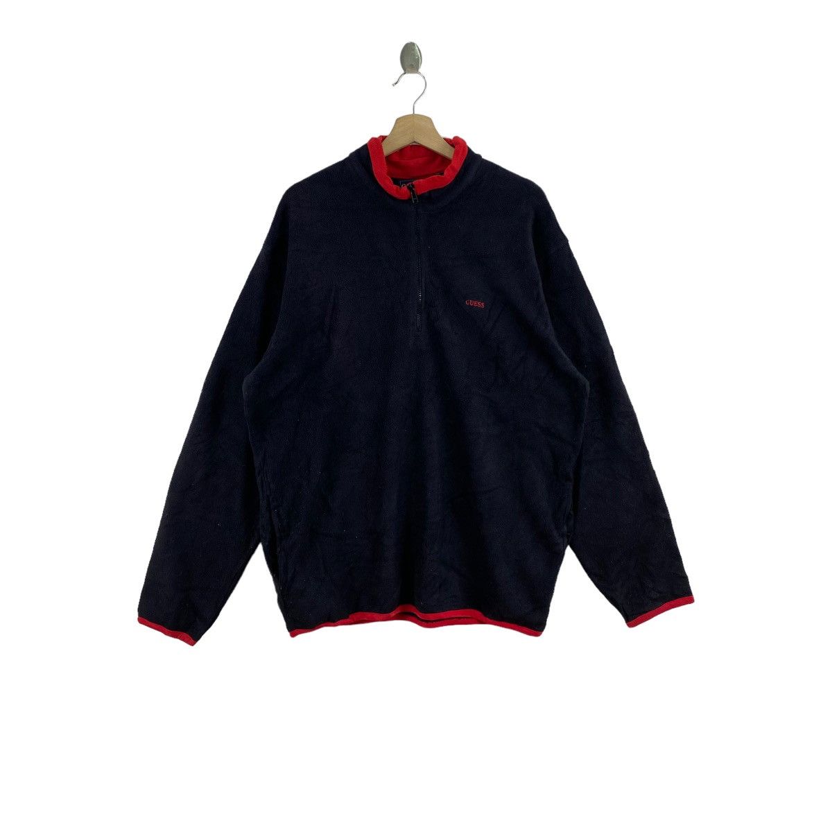 Guess Vintage GUESS USA Oversize Fleece Sweatshirt Size US L / EU 52-54 / 3 - 1 Thumbnail