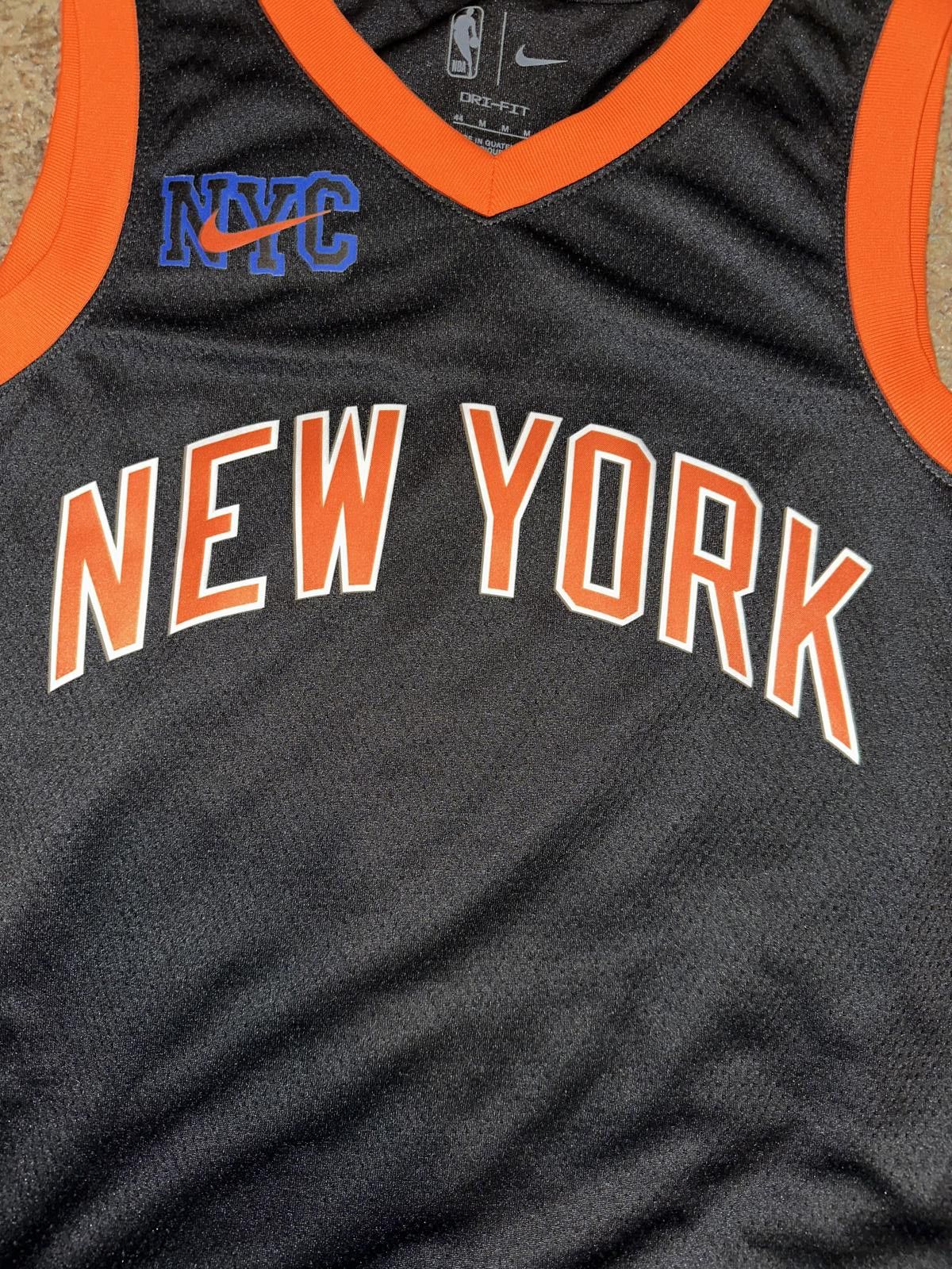Nike Nike Men’s New York Knicks NBA NYC City Edition Black Jersey Size US L / EU 52-54 / 3 - 2 Thumbnail