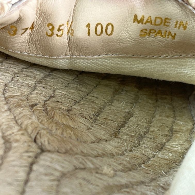 Gucci Gucci Womens Straw Espadrille Flats With Double G Logo Natur Size US 5 / IT 35 - 6 Thumbnail
