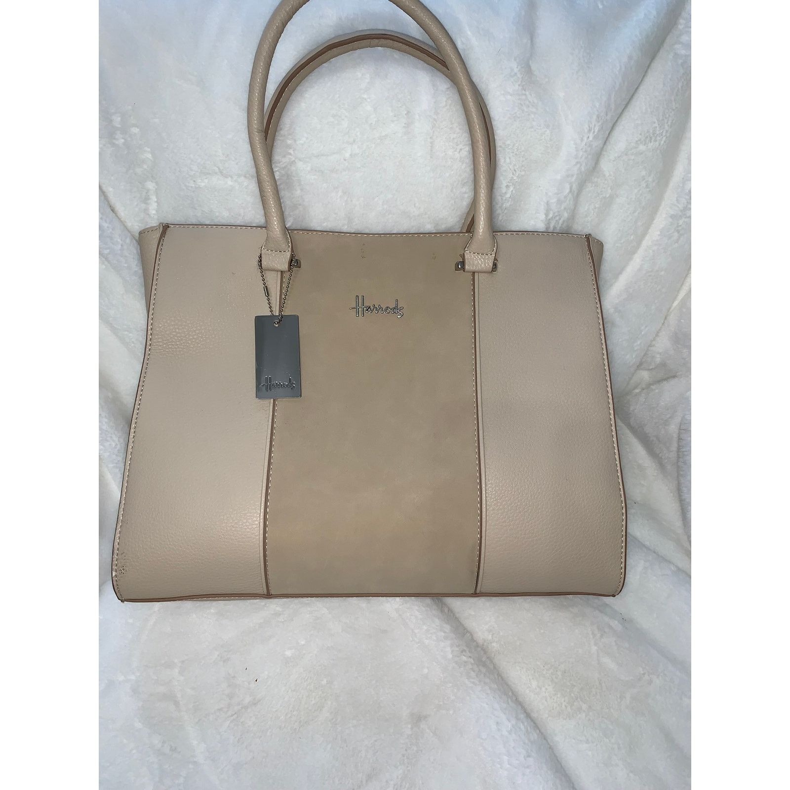 Harrods Harrods Women's Beige Tote Bag Medium Size ONE SIZE - 1 Thumbnail