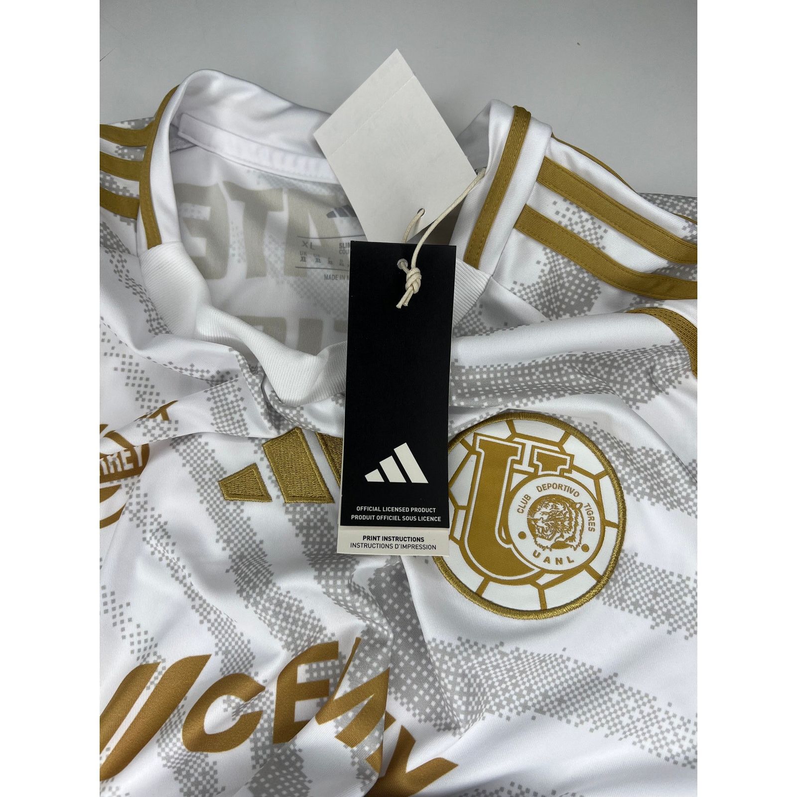Adidas Adidas Tigres UANL Third Jersey White Gold Size XL Men's Size US XL / EU 56 / 4 - 12 Thumbnail