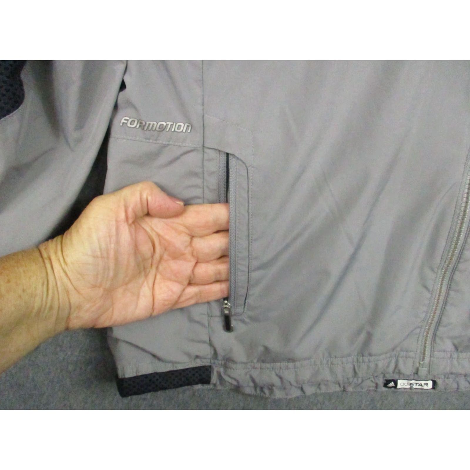 Adidas Adidas Track Jacket Gray Large Clima365 Windstopper Mens Jacket Size US L / EU 52-54 / 3 - 6 Thumbnail