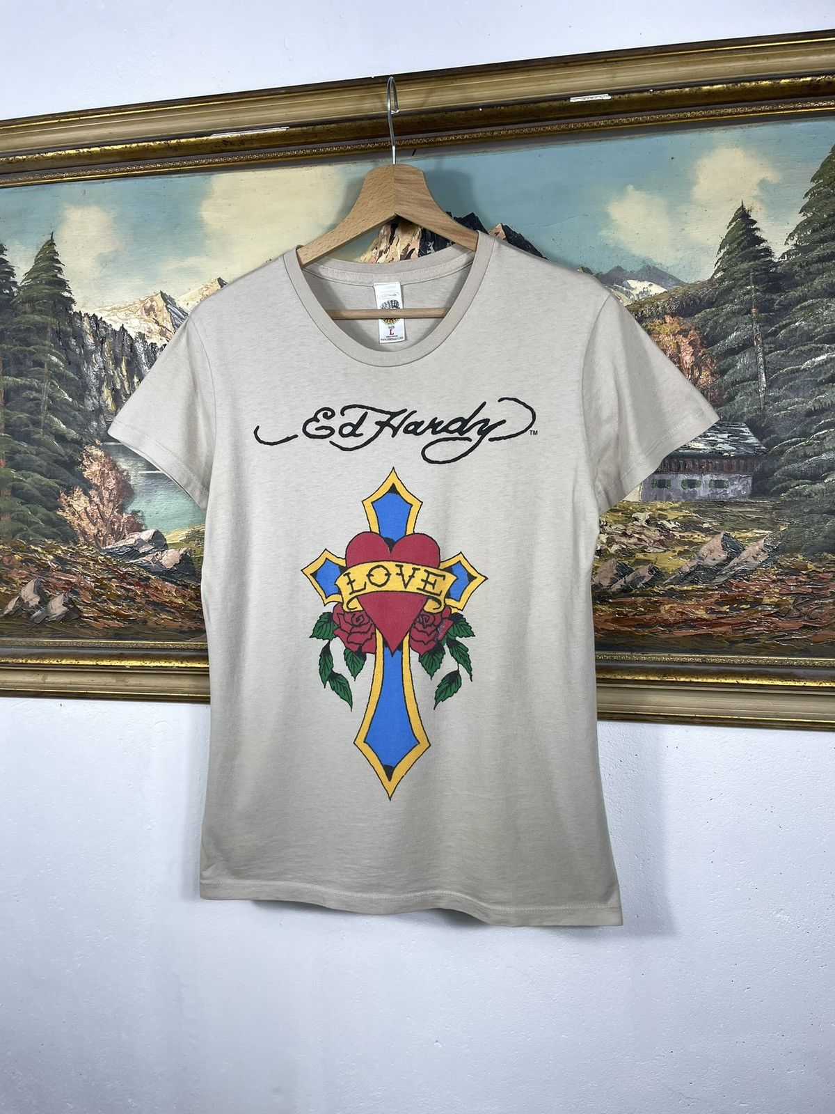 Christian Audigier × Ed Hardy × Vintage Ed Hardy Retro 00s Tees Short Sleeve Affliction Grunge Cyber Size US S / EU 44-46 / 1 - 2 Thumbnail