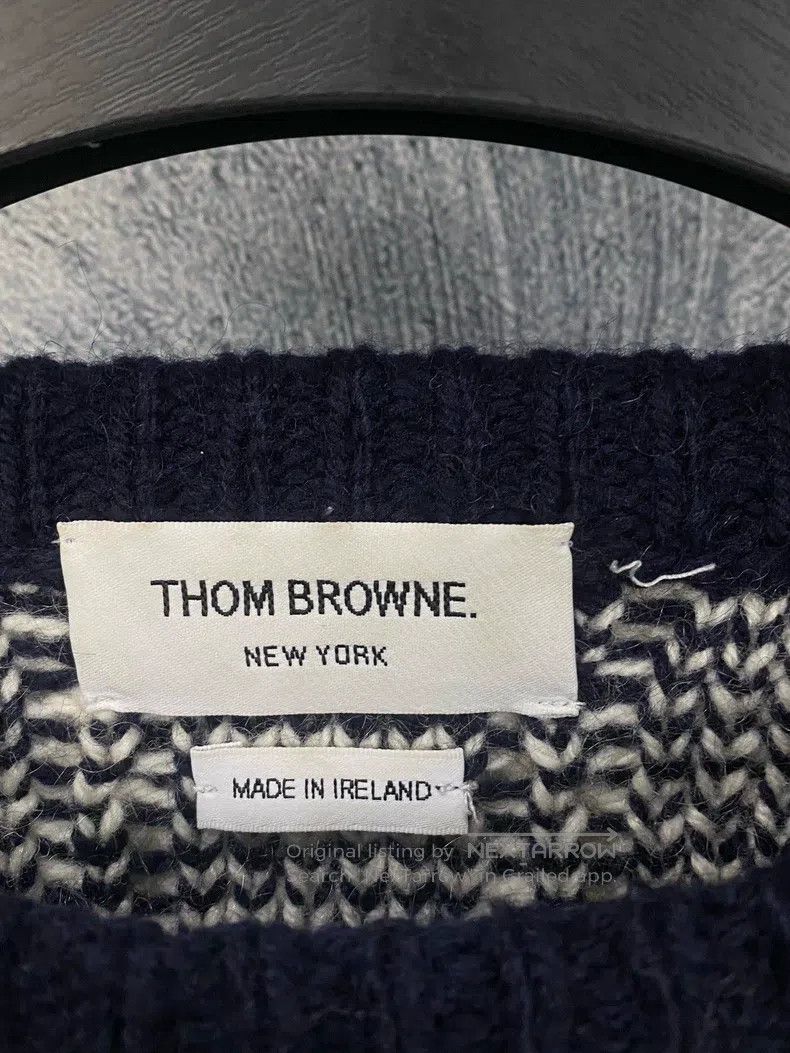 Thom Browne Thom Browne 3D Knit Sweater Size US XL / EU 56 / 4 - 4 Thumbnail