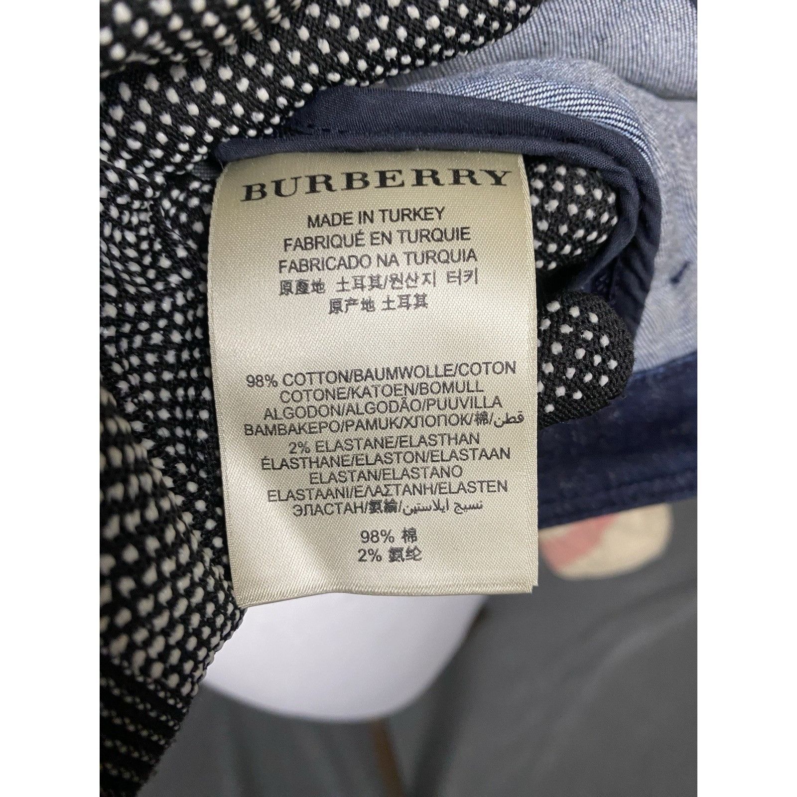 Burberry Burberry Brit Nova Check Women's Blue Denim Jeans Biker Jack Size M / US 6-8 / IT 42-44 - 15 Thumbnail