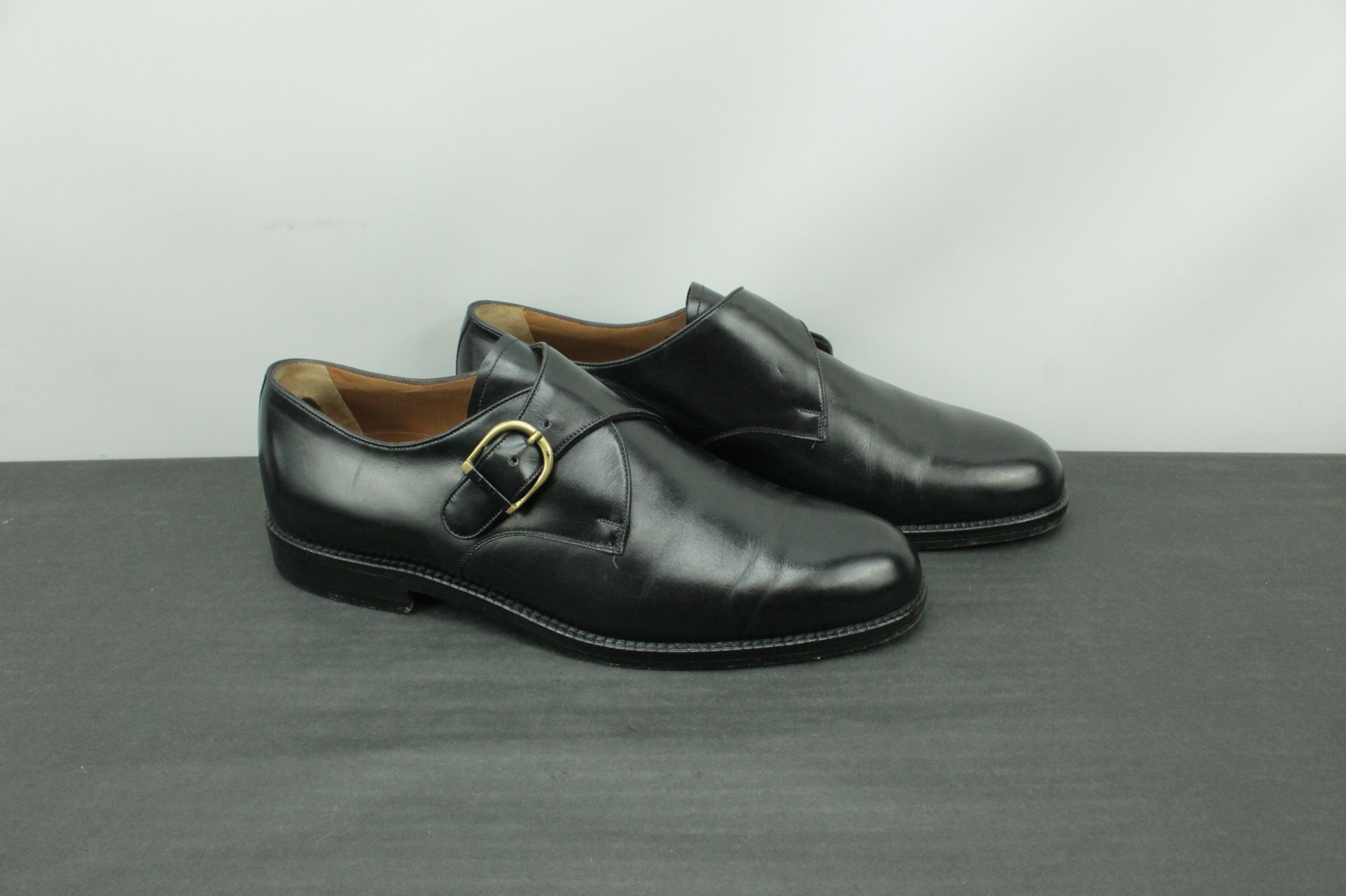 Bally Bally Scribe Handmade Black Dress Monk Strap Shoes Size US 9 / EU 42 - 1 Thumbnail