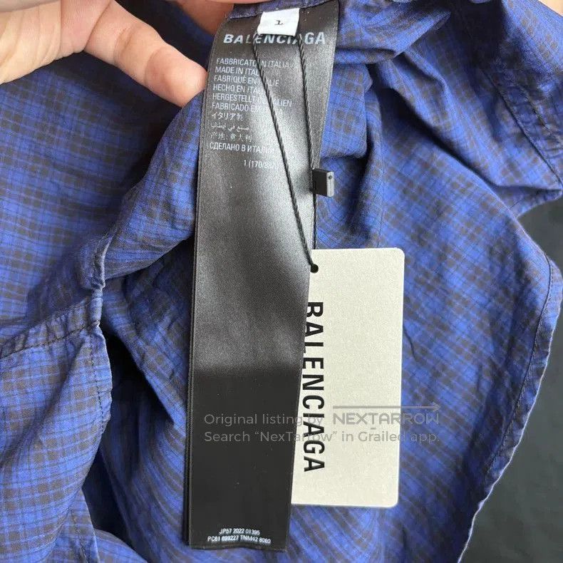 Balenciaga Balenciaga FW22 Plaid Layered Sweatshirt. Size US S / EU 44-46 / 1 - 4 Thumbnail