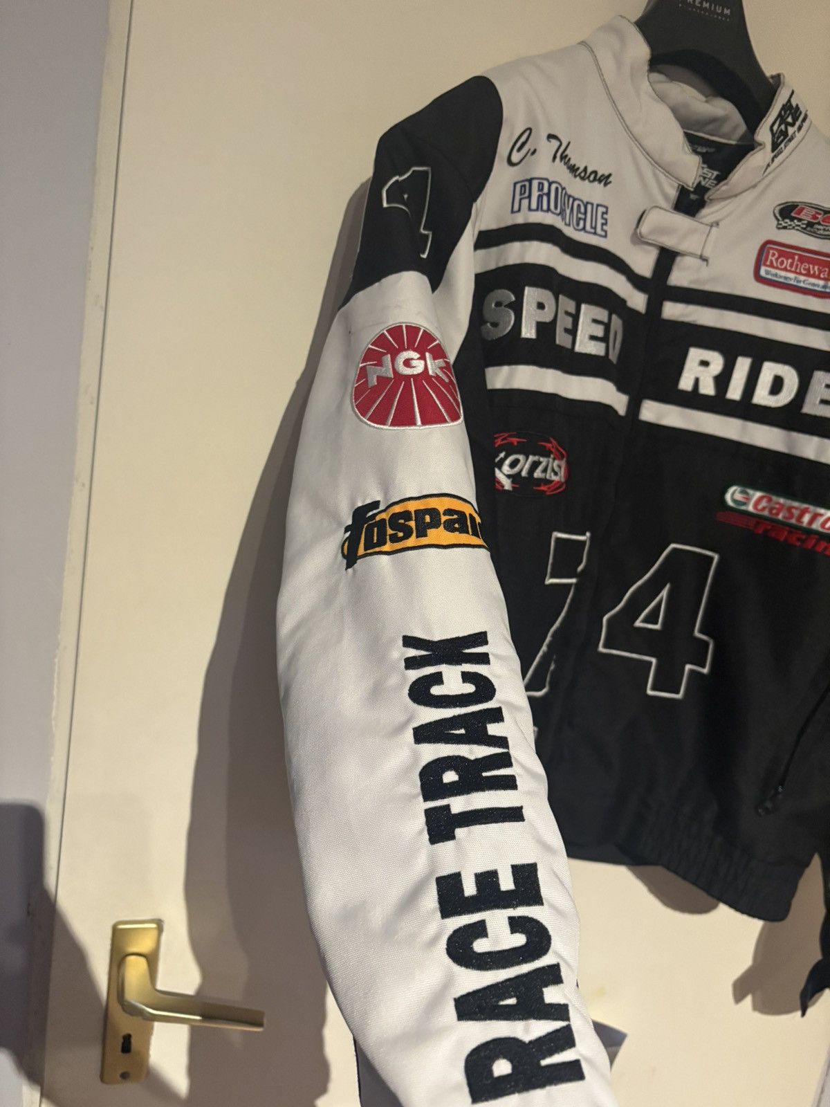 Other Fast Lane nascar jacket vintage 90s Size US XL / EU 56 / 4 - 4 Thumbnail