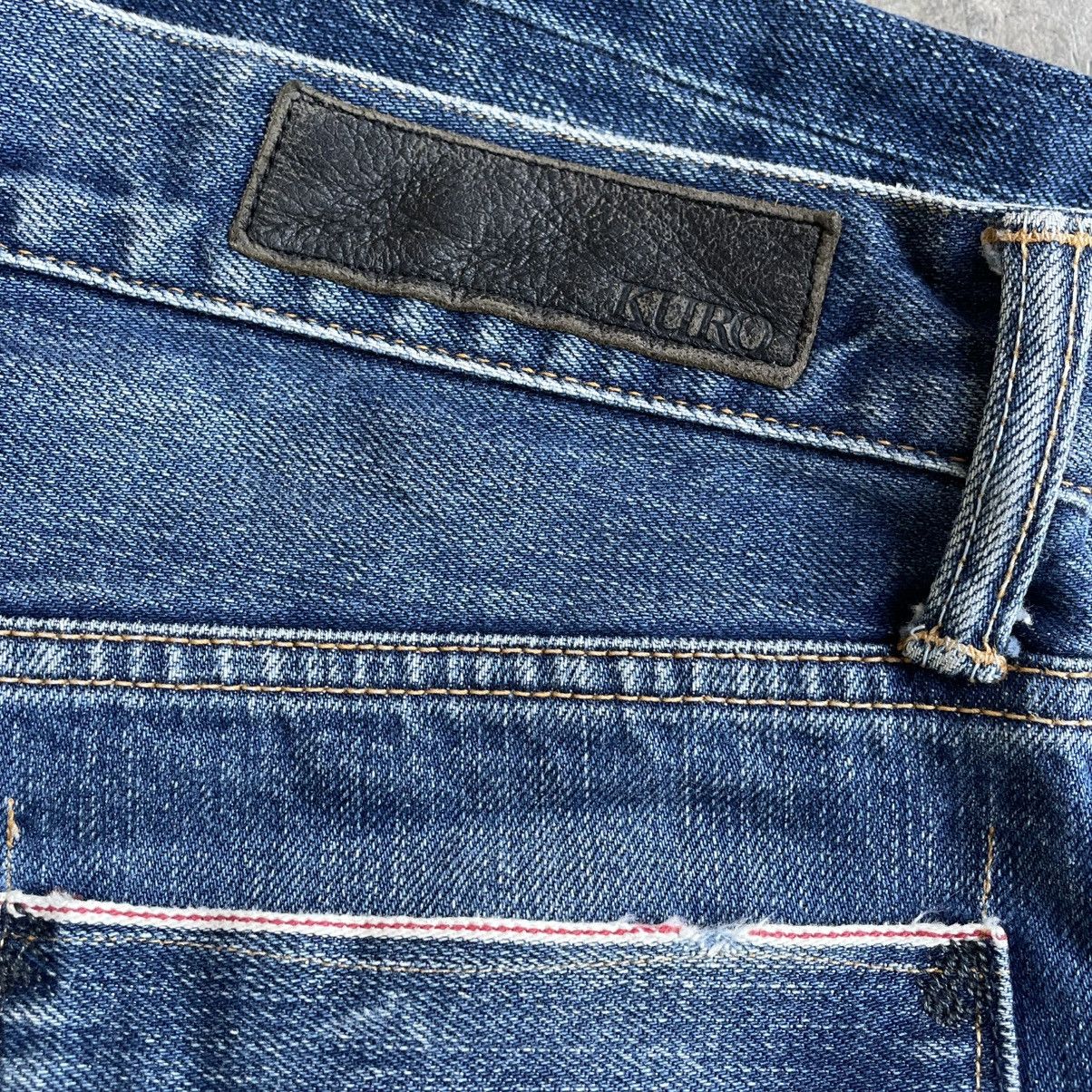 KURO 🔥🇯🇵KURO Japan Blue Denim Distress Selvedge Denim Jeans Size US 31 - 11 Thumbnail