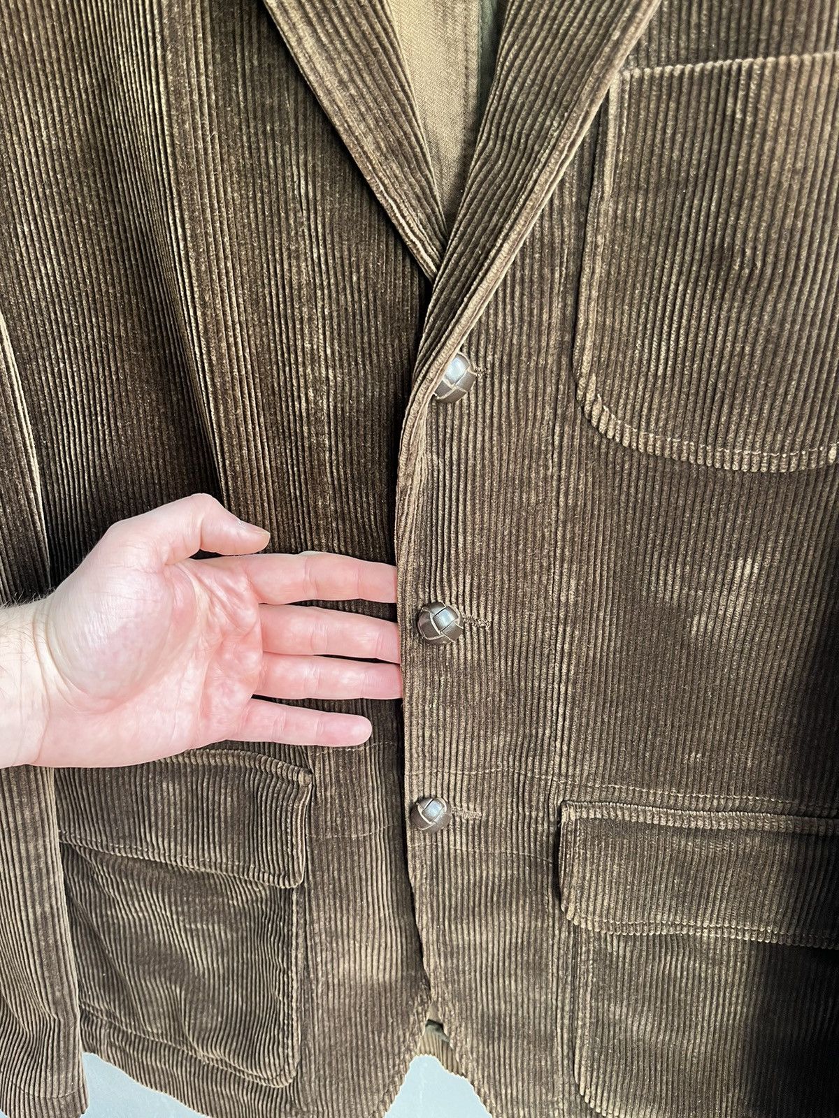 Polo Ralph Lauren × Vintage Vintage POLO RALPH LAUREN Corduroy Blazer Work Jacket Size 42R - 5 Thumbnail