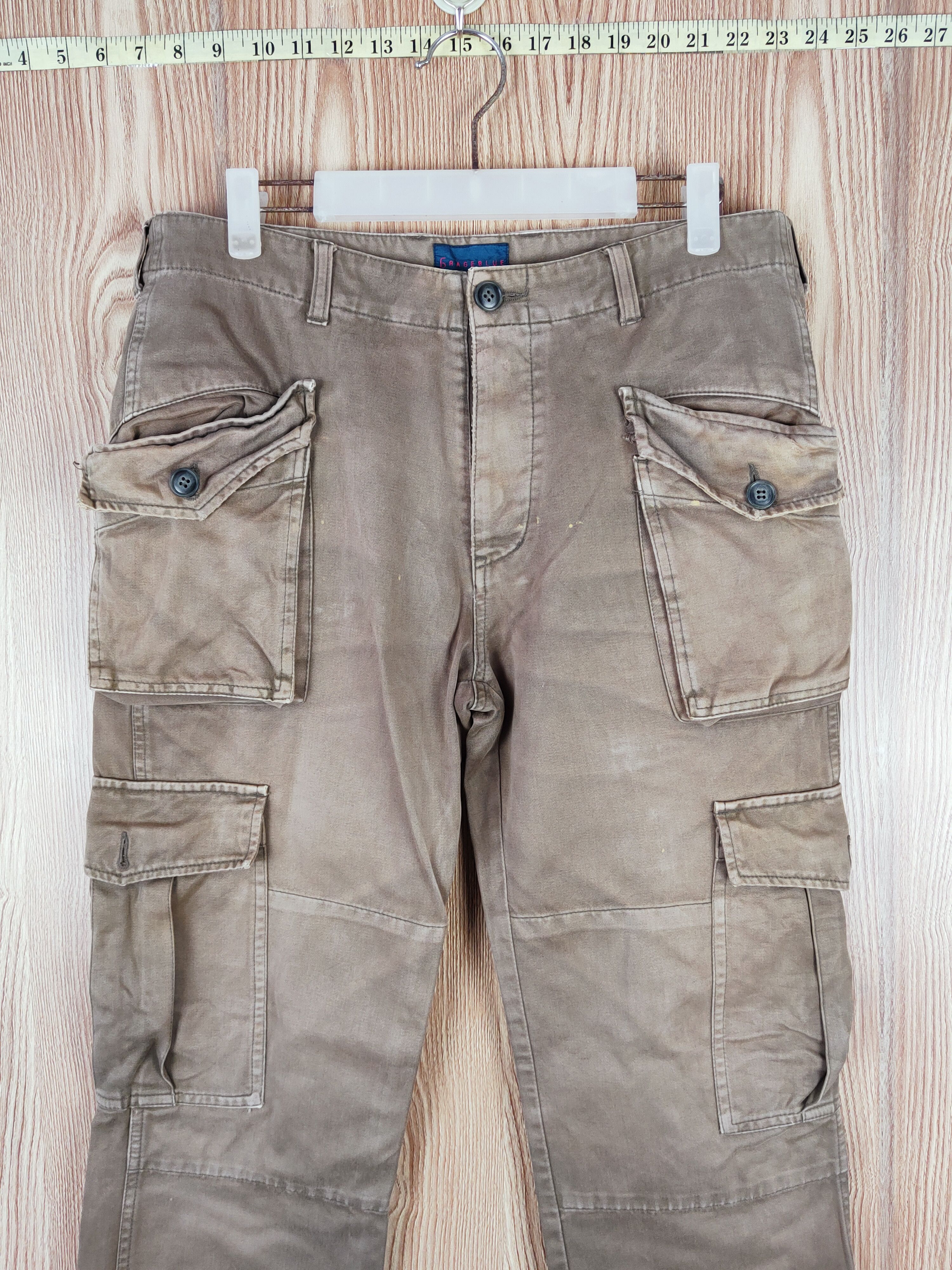Rageblue Brown Faded Multi Tactical pocket Vintage CargoPant